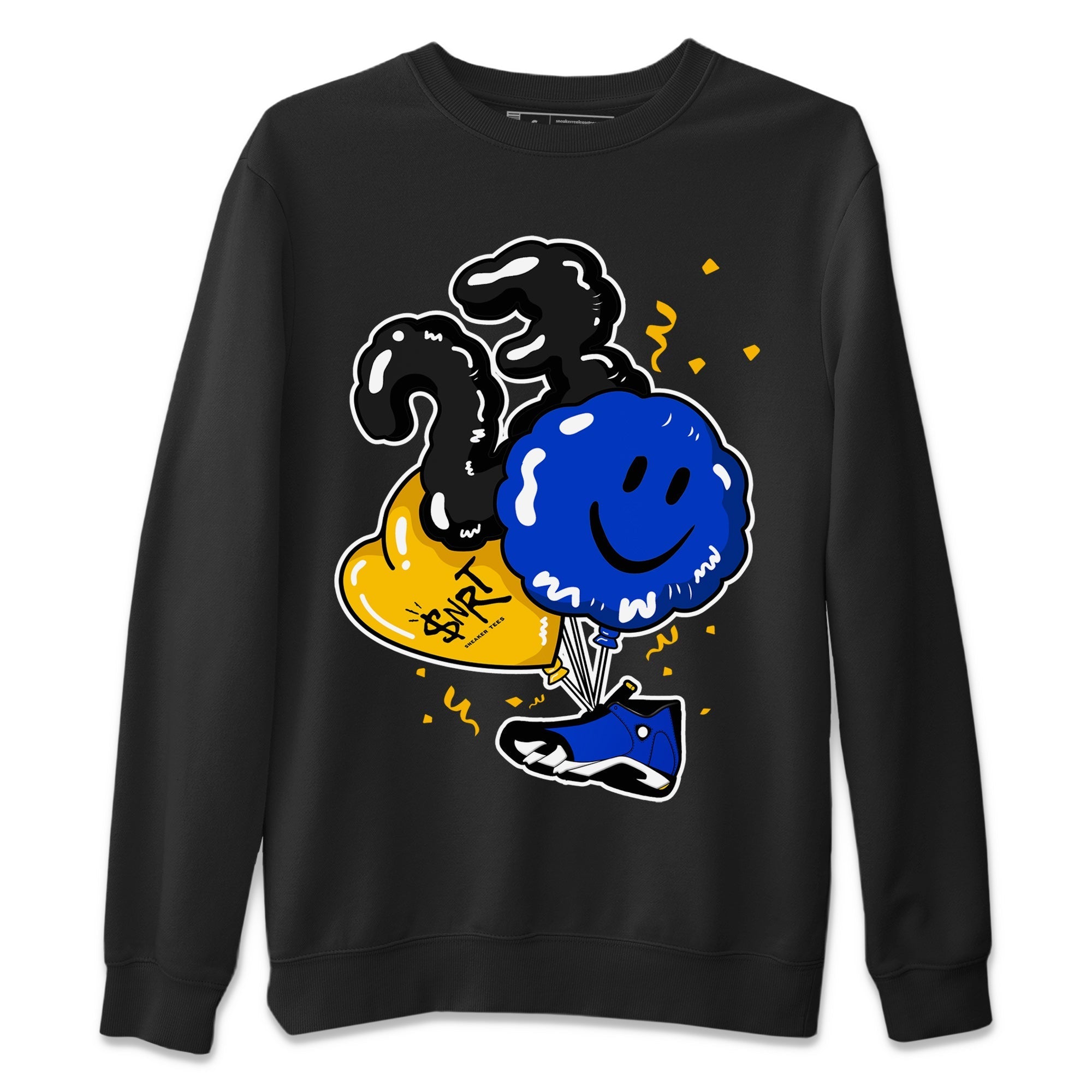 Air Jordan 14 Laney Sneaker Match Tees Balloon Streetwear Sneaker Shirt Jordan 14 Laney Sneaker Release Tees Unisex Shirts Black 2