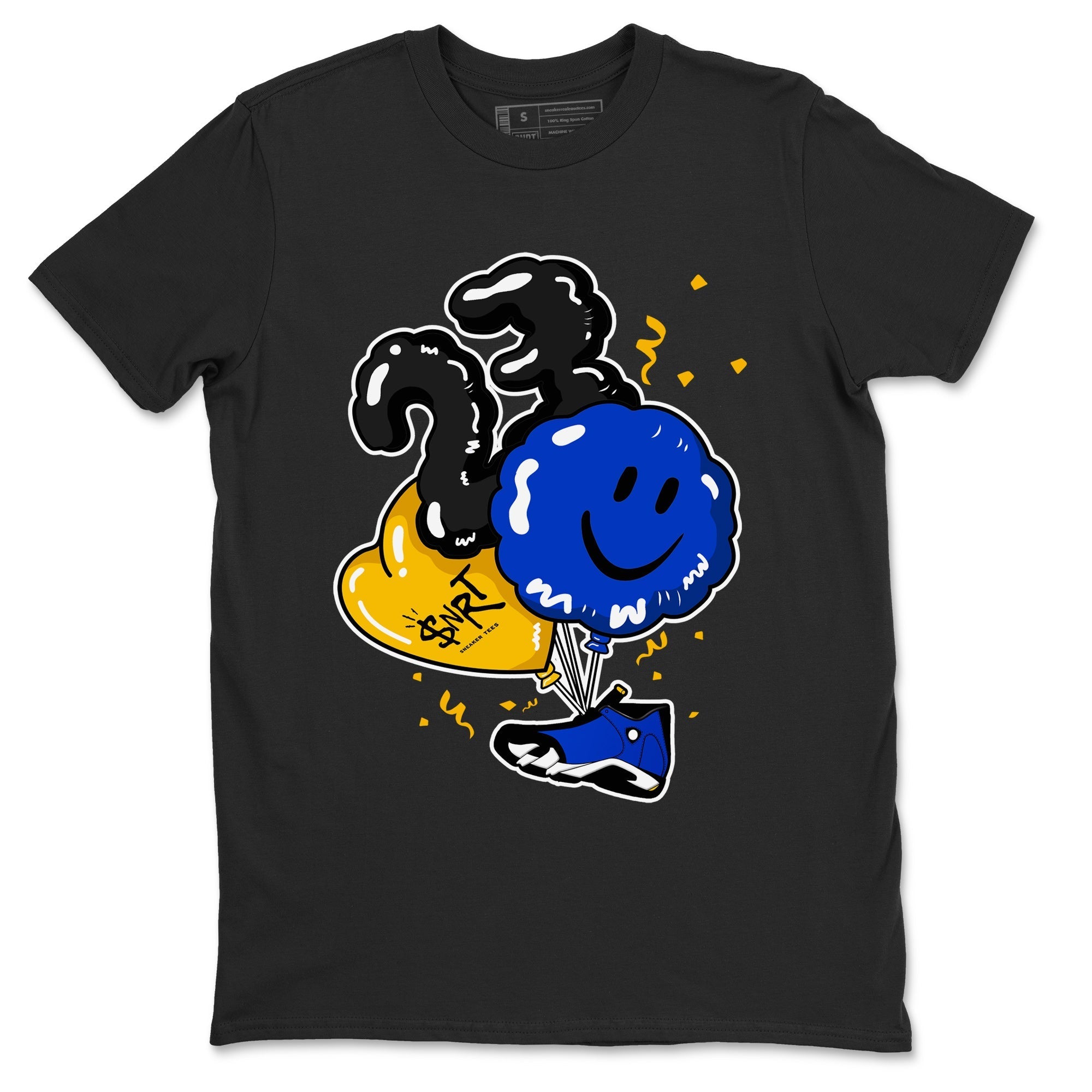 Air Jordan 14 Laney Sneaker Match Tees Balloon Streetwear Sneaker Shirt Jordan 14 Laney Sneaker Release Tees Unisex Shirts Black 2