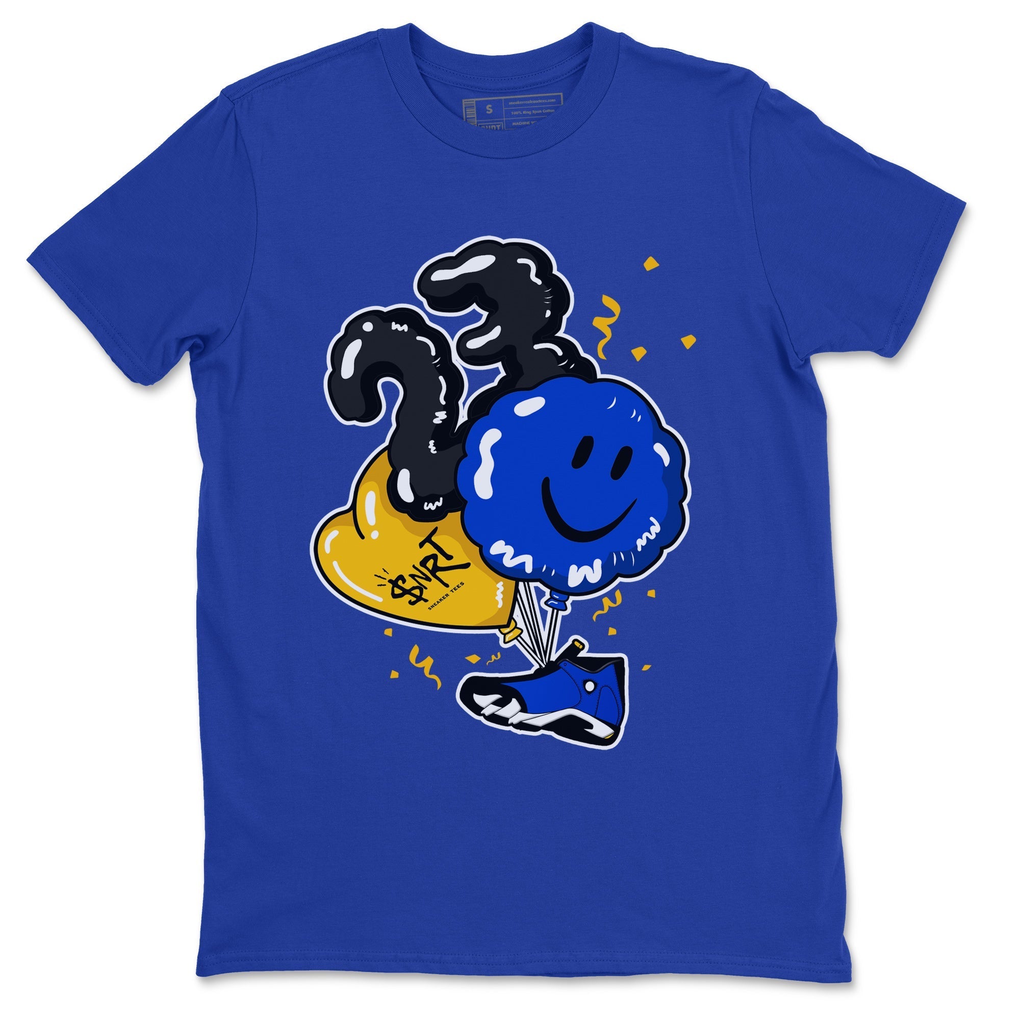 Air Jordan 14 Laney Sneaker Match Tees Balloon Streetwear Sneaker Shirt Jordan 14 Laney Sneaker Release Tees Unisex Shirts Royal Blue 2