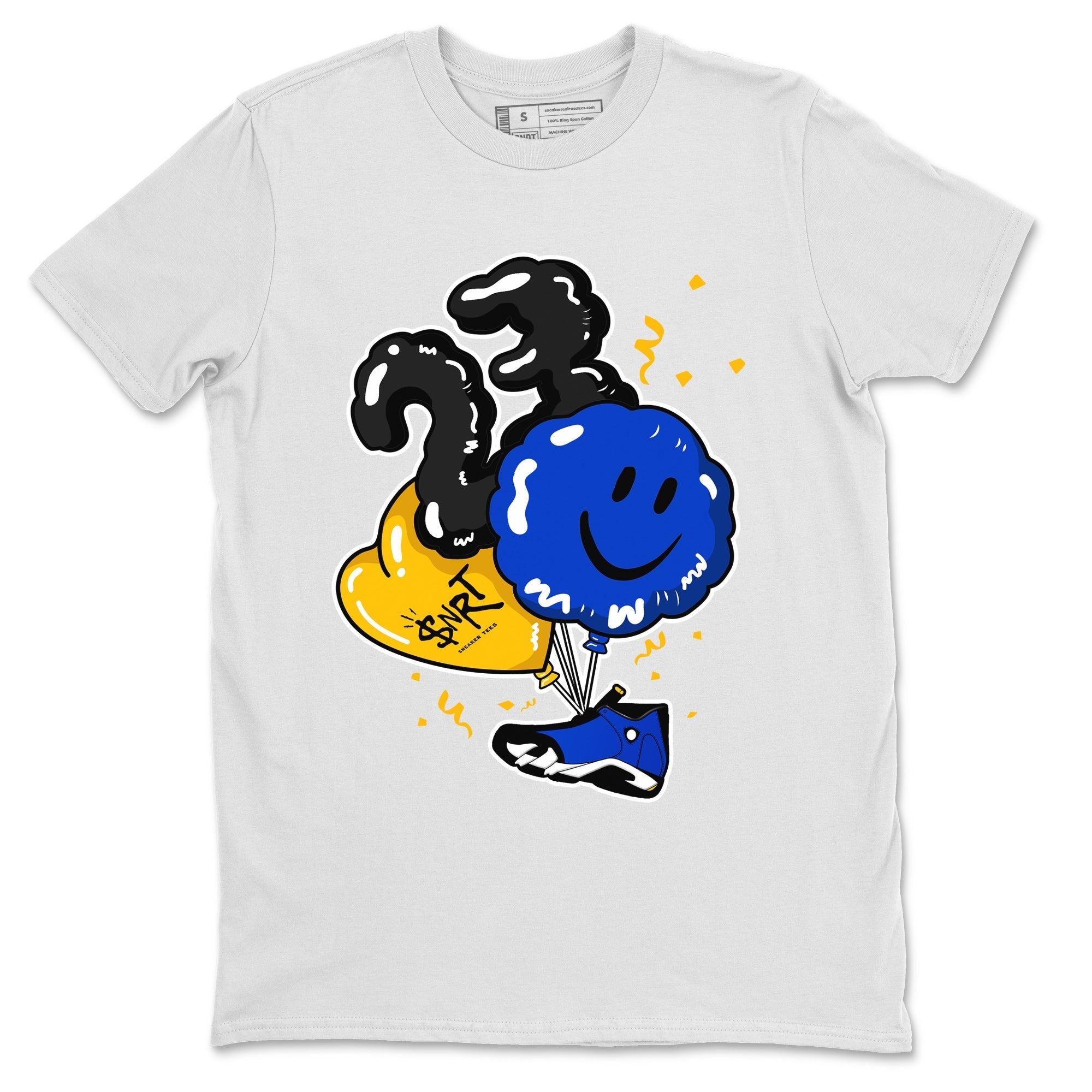 Air Jordan 14 Laney Sneaker Match Tees Balloon Streetwear Sneaker Shirt Jordan 14 Laney Sneaker Release Tees Unisex Shirts White 2