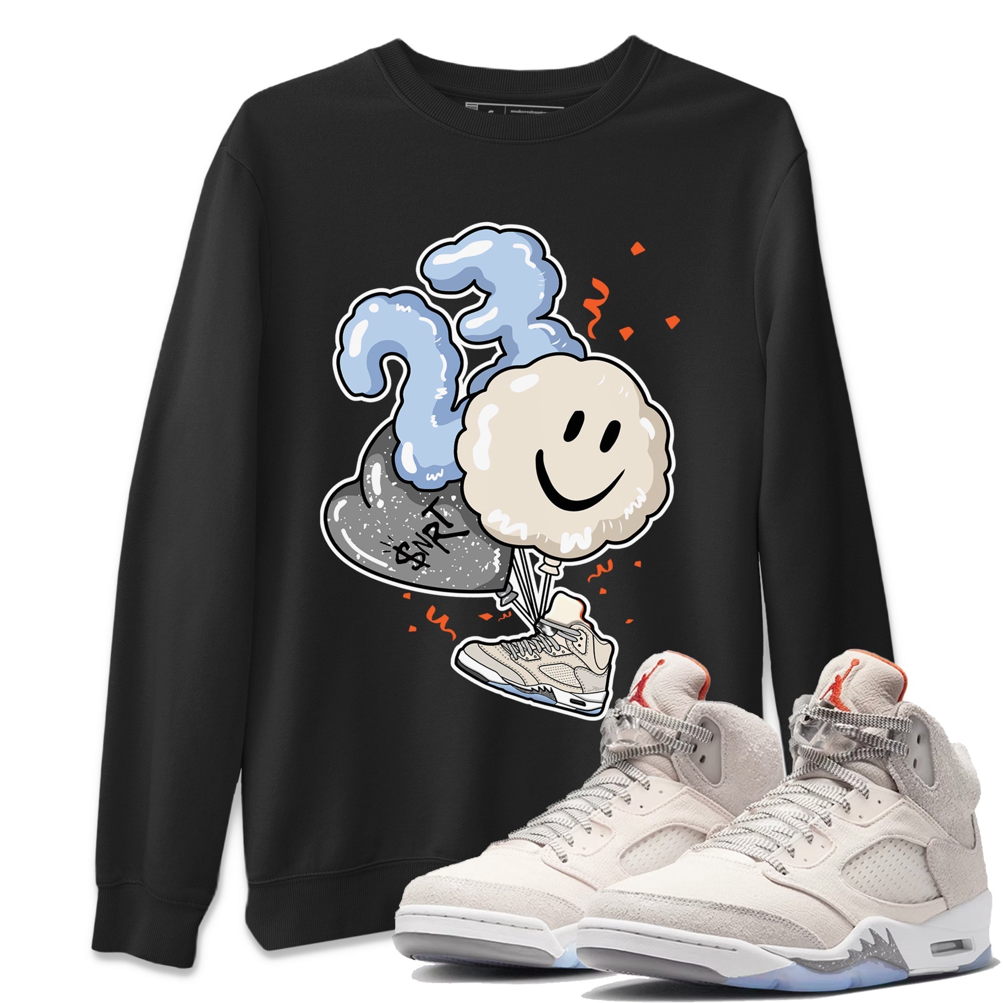 Air Jordan 5 Craft Sneaker Match Tees Balloon Streetwear Sneaker Shirt Air Jordan 5 Craft Tee Unisex Shirts Black 1
