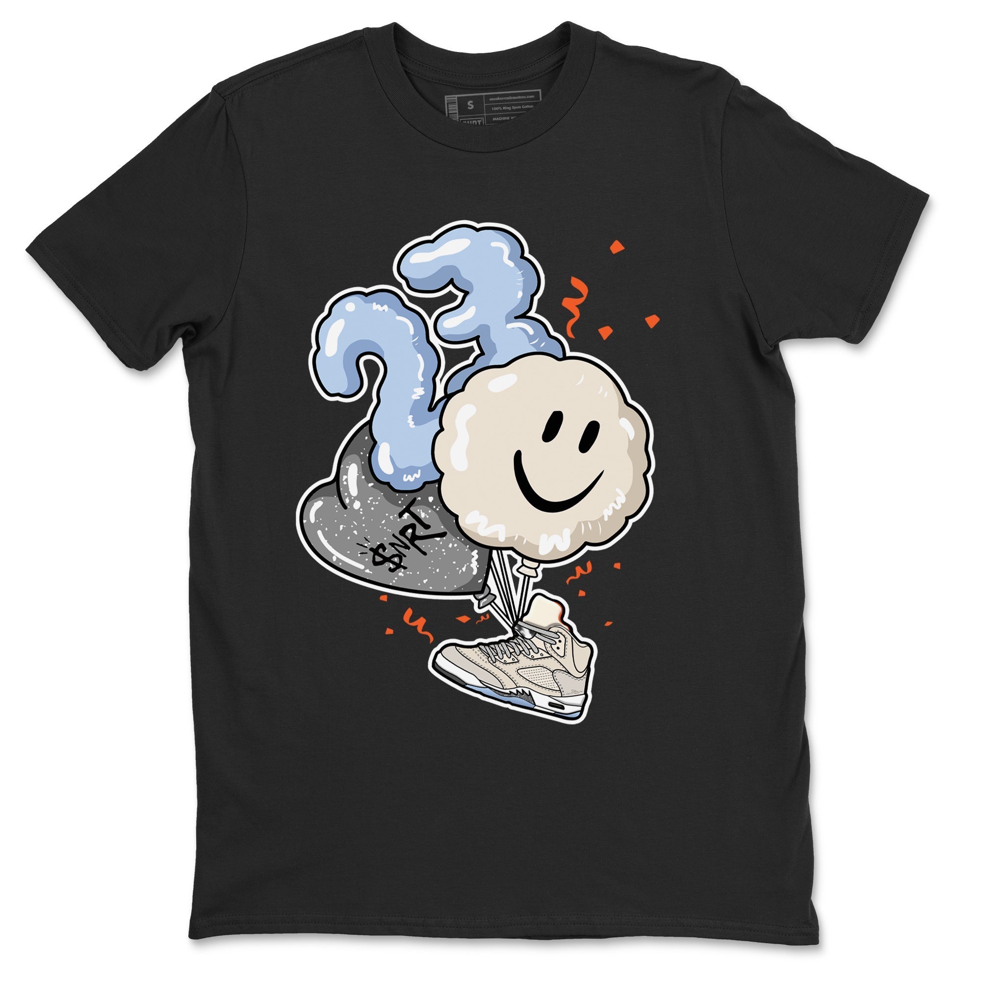 Air Jordan 5 Craft Sneaker Match Tees Balloon Streetwear Sneaker Shirt Air Jordan 5 Craft Tee Unisex Shirts Black 2