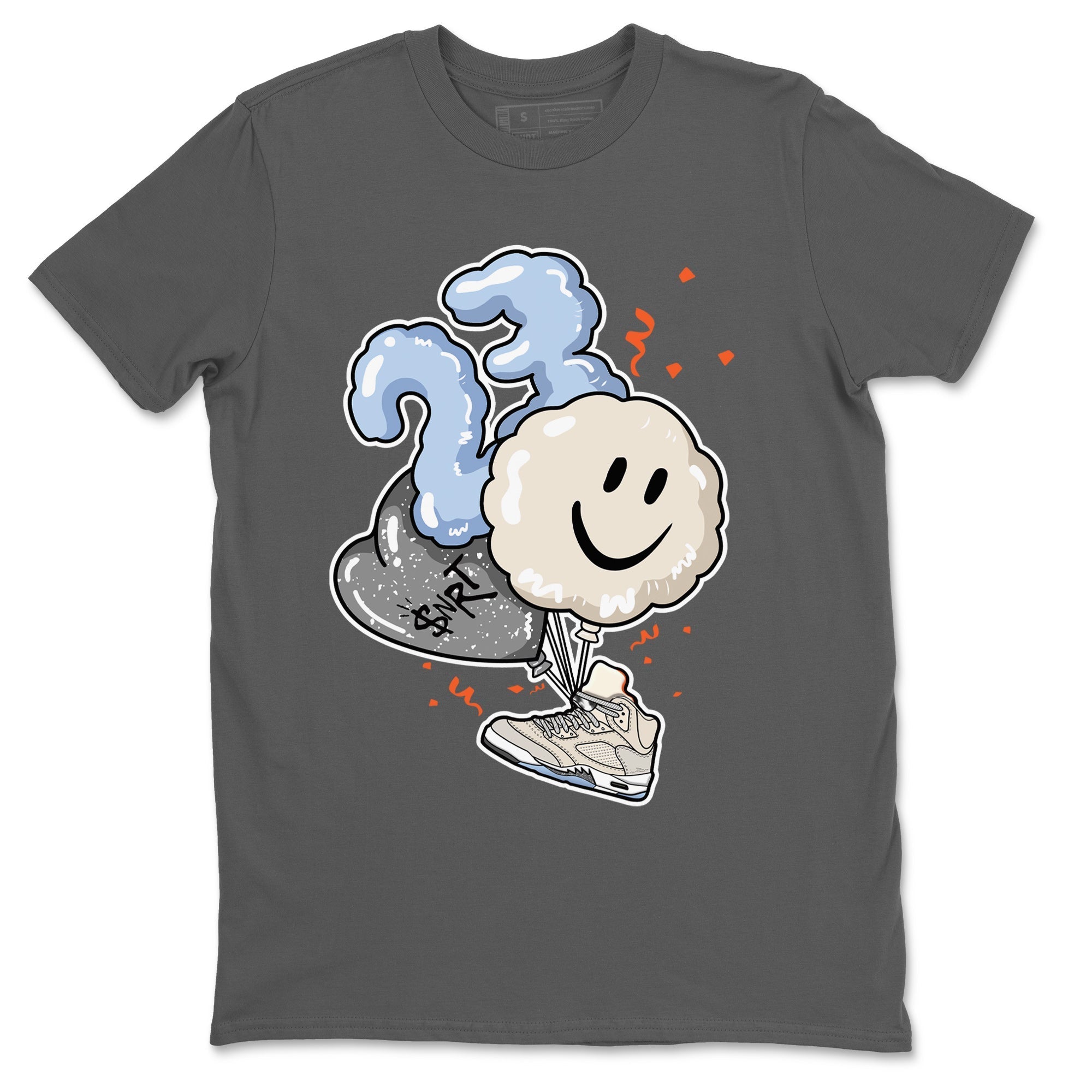 Air Jordan 5 Craft Sneaker Match Tees Balloon Streetwear Sneaker Shirt Air Jordan 5 Craft Tee Unisex Shirts Cool Grey 2