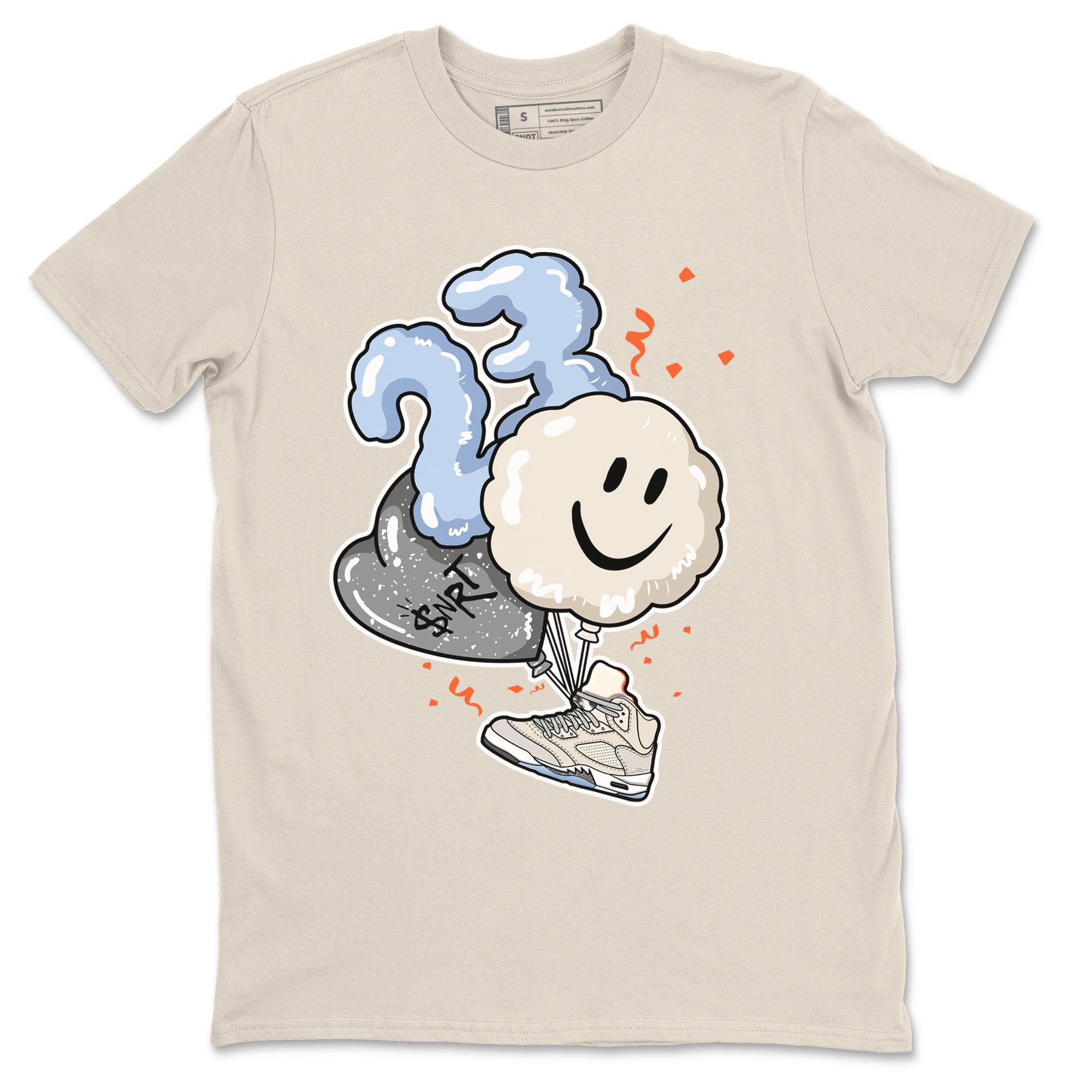 Air Jordan 5 Craft Sneaker Match Tees Balloon Streetwear Sneaker Shirt Air Jordan 5 Craft Tee Unisex Shirts Natural 2