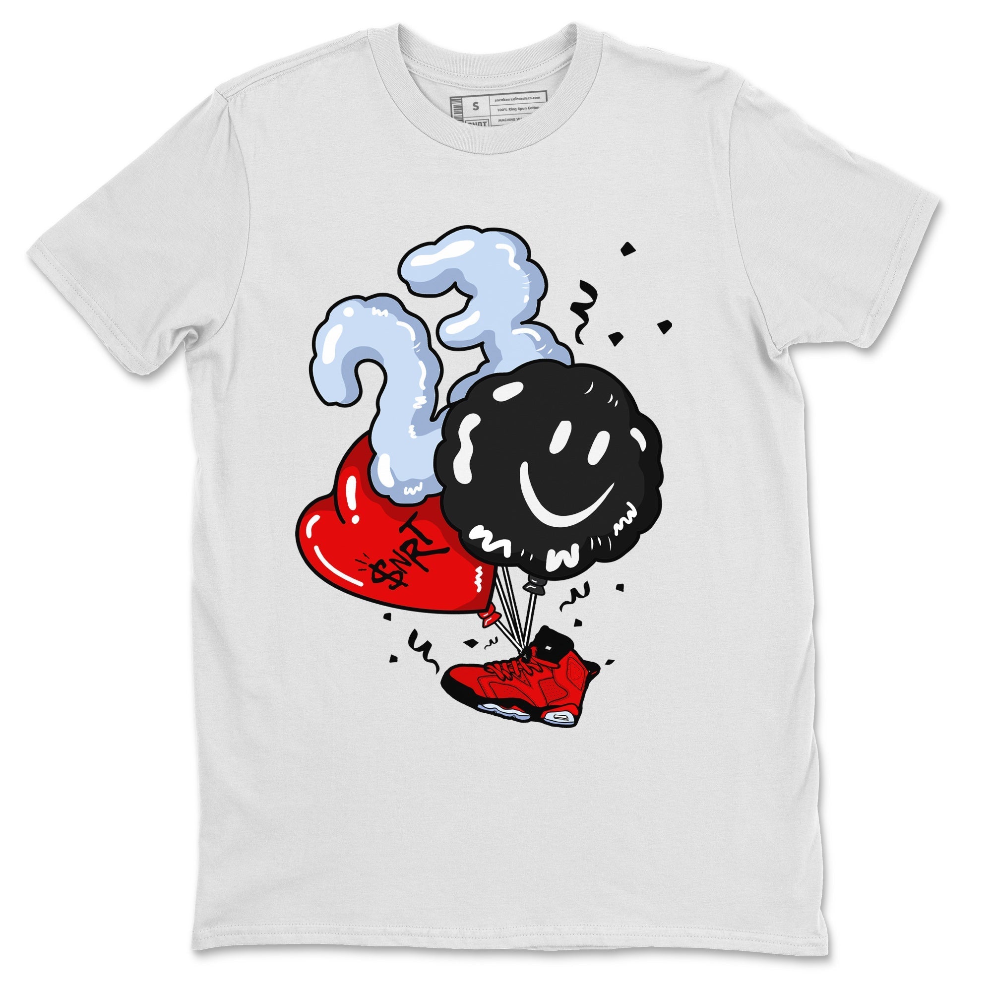 Air Jordan 6 Toro Bravo Sneaker Match Tees Balloon Streetwear Sneaker Shirt Toro Bravo 6s T-Shirt Unisex Shirts White 2