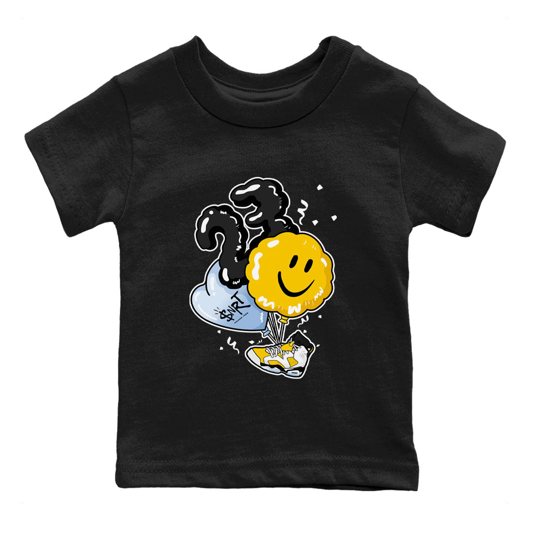 Air Jordan 6 Yellow Ochre shirt to match jordans Balloon sneaker tees streetwear brand 6s Yellow Ochre Drip Gear Zone Brand baby toddler Black 1 cotton Shirt