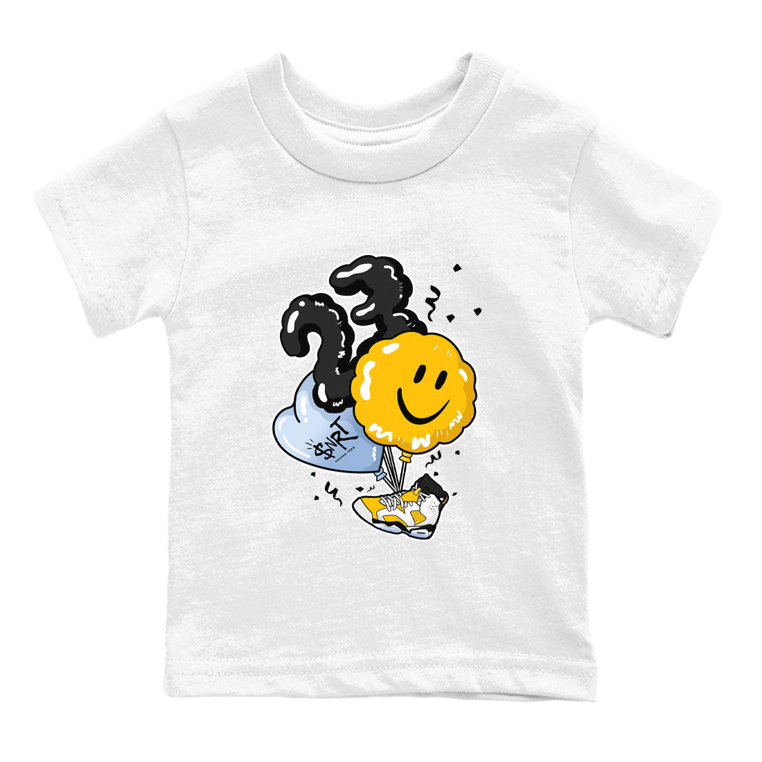 Air Jordan 6 Yellow Ochre shirt to match jordans Balloon sneaker tees streetwear brand 6s Yellow Ochre Drip Gear Zone Brand baby toddler White 2 cotton Shirt