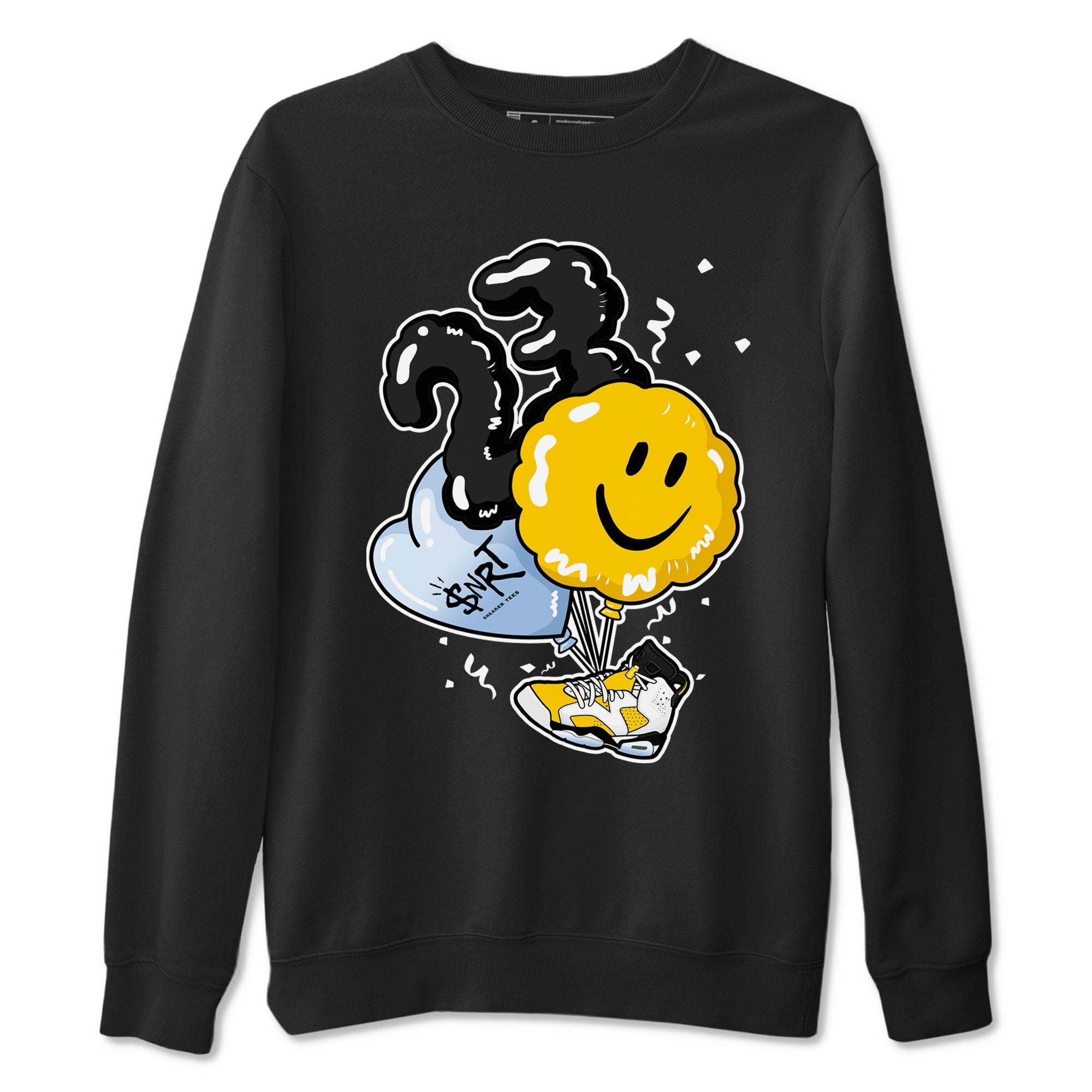 Air Jordan 6 Yellow Ochre shirt to match jordans Balloon sneaker tees streetwear brand Air Jordan 6 Yellow Ochre Drip Gear Zone Brand unisex cotton Black 2 crew neck shirt