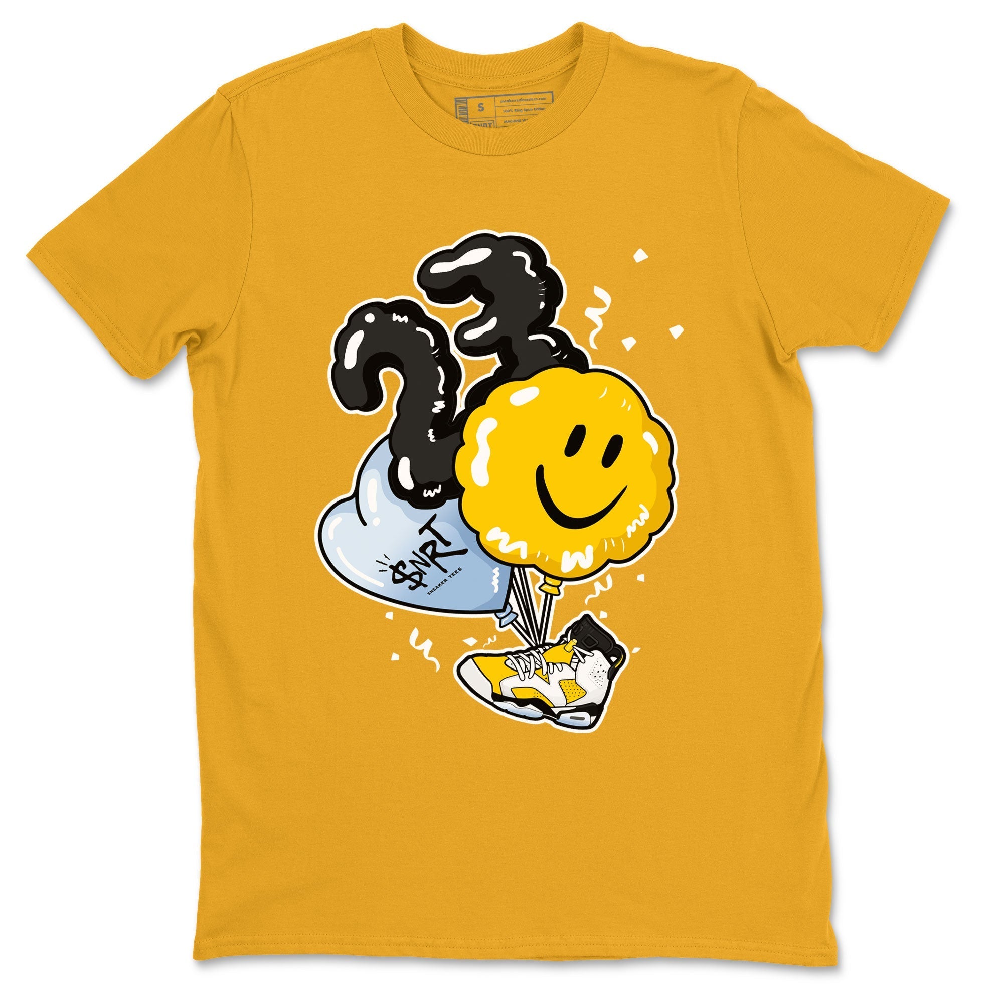 Air Jordan 6 Yellow Ochre shirt to match jordans Balloon sneaker tees streetwear brand Air Jordan 6 Yellow Ochre Drip Gear Zone Brand unisex cotton Gold 2 crew neck shirt