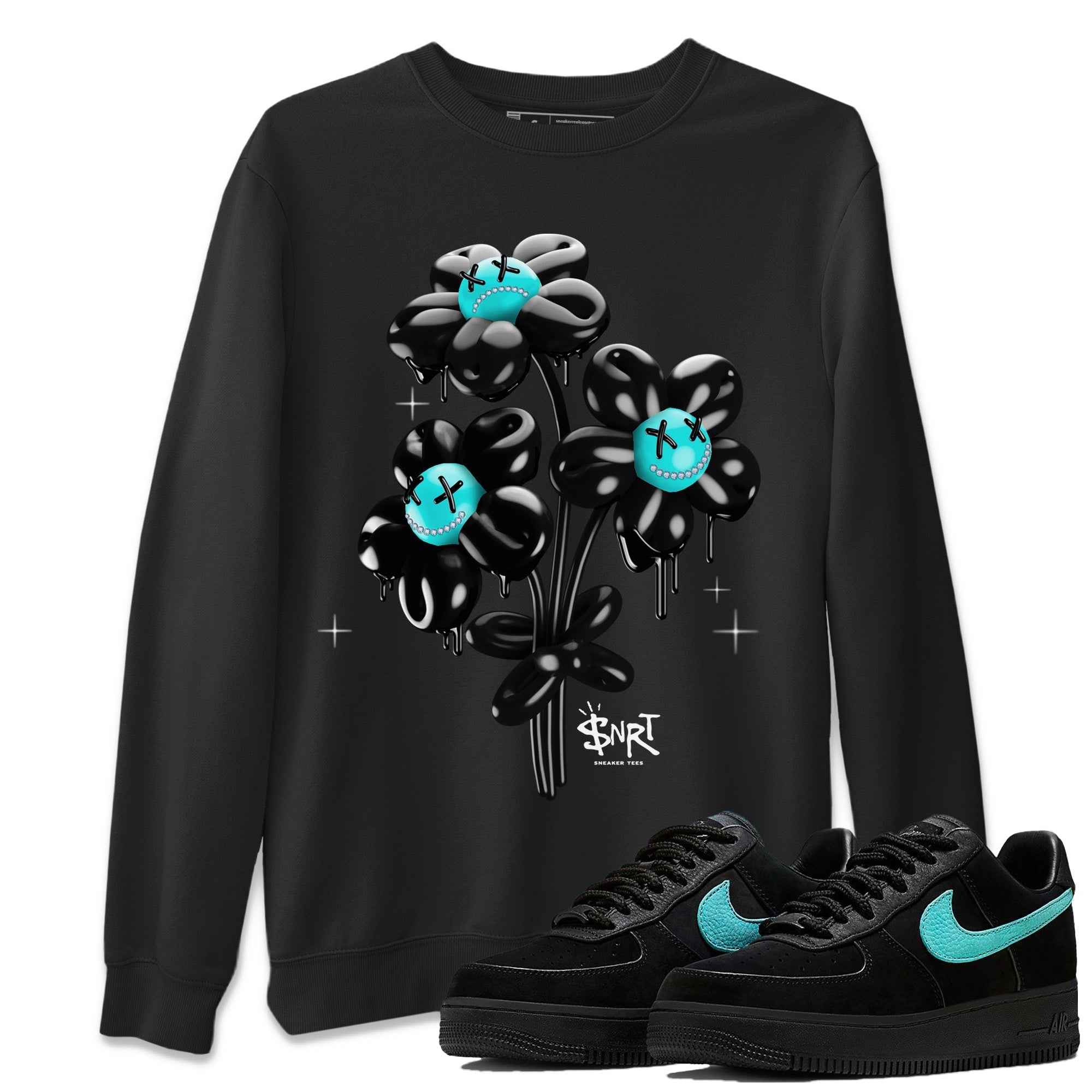 Air Force 1 Tiffany balloon bouquet Crew Neck Sneaker Tees Air Force 1 Low x Tiffany & Co Sneaker T-Shirts Washing and Care Tip