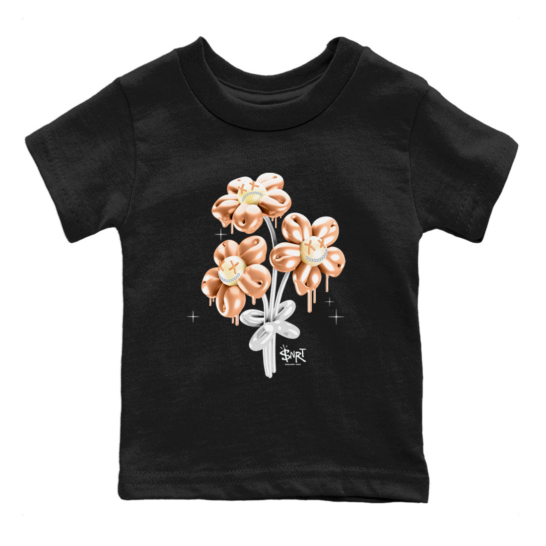 Air Jordan 1 High OG WMNS Praline shirt to match jordans Balloon Bouquet Streetwear Sneaker Shirt Air Jordan 1 Praline Drip Gear Zone Sneaker Matching Clothing Baby Toddler Black 2 T-Shirt