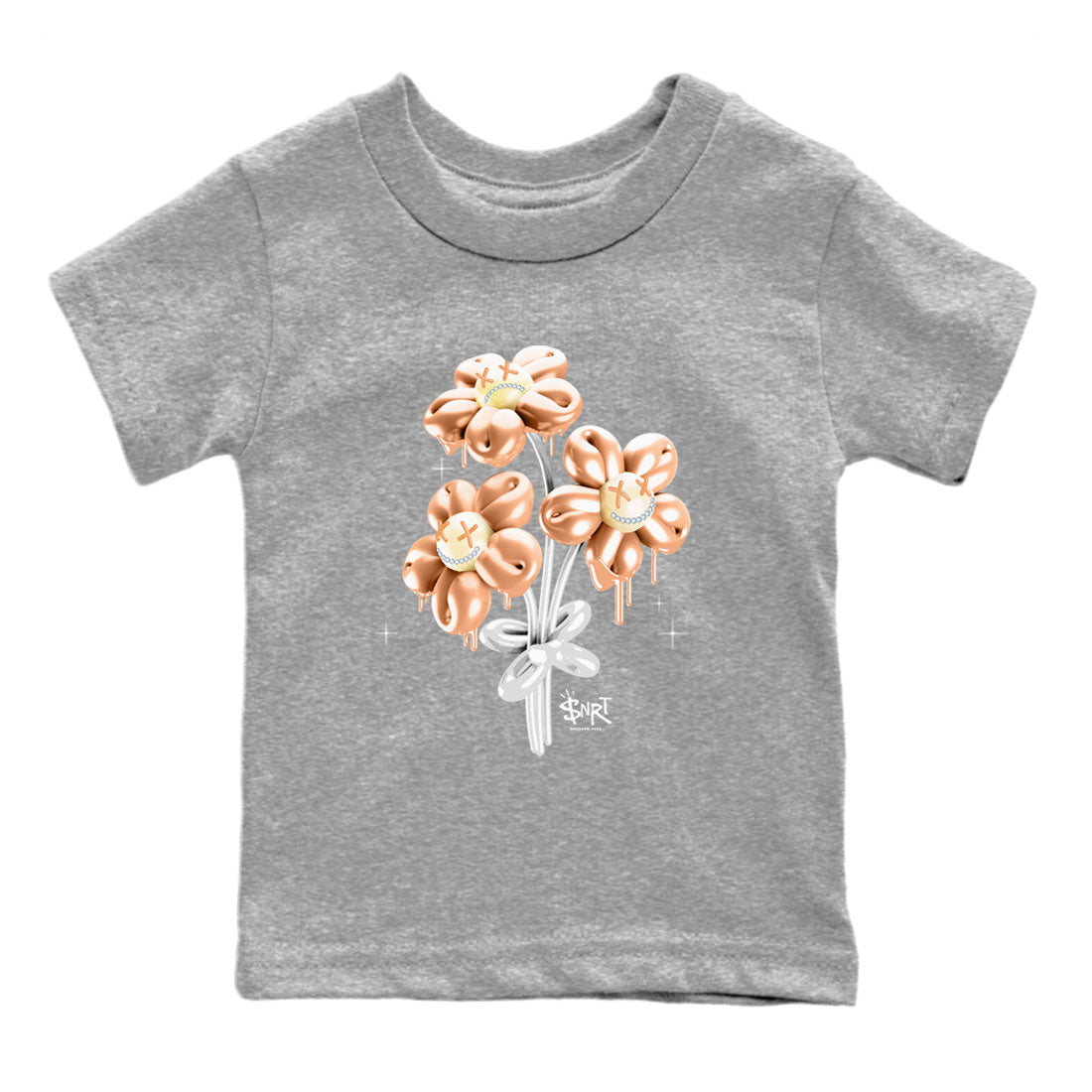 Air Jordan 1 High OG WMNS Praline shirt to match jordans Balloon Bouquet Streetwear Sneaker Shirt Air Jordan 1 Praline Drip Gear Zone Sneaker Matching Clothing Baby Toddler Heather Grey 2 T-Shirt