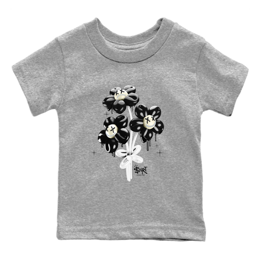 11s Gratitude shirt to match jordans Balloon Bouquet sneaker tees Air Jordan 11 Gratitude Drip Gear Zone Baby Toddler Heather Grey 2 T-Shirt