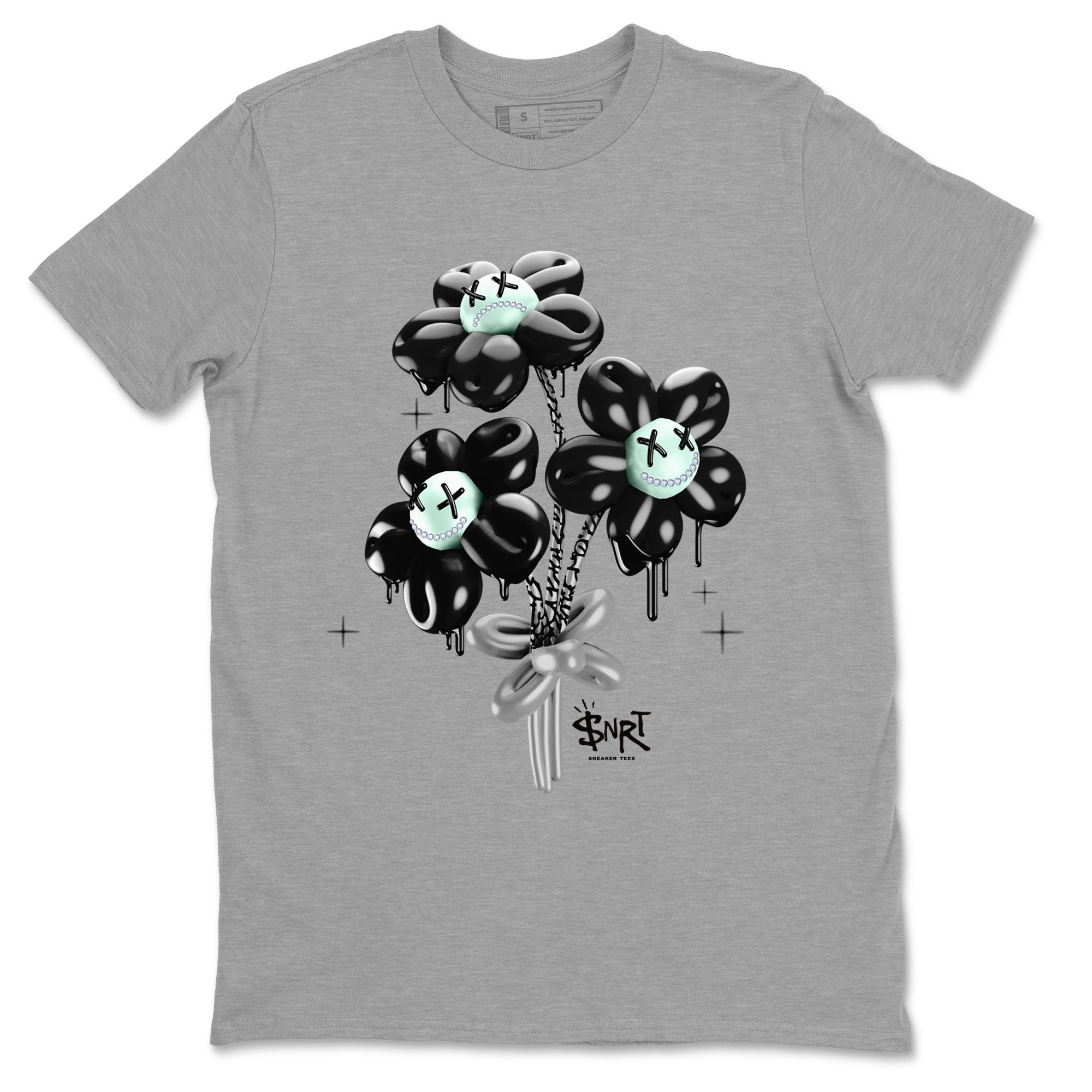 3s Green Glow shirt to match jordans Balloon Bouquet sneaker tees Air Jordan 3 Green Glow Drip Gear Zone unisex cotton Heather Grey 2 crew neck shirt