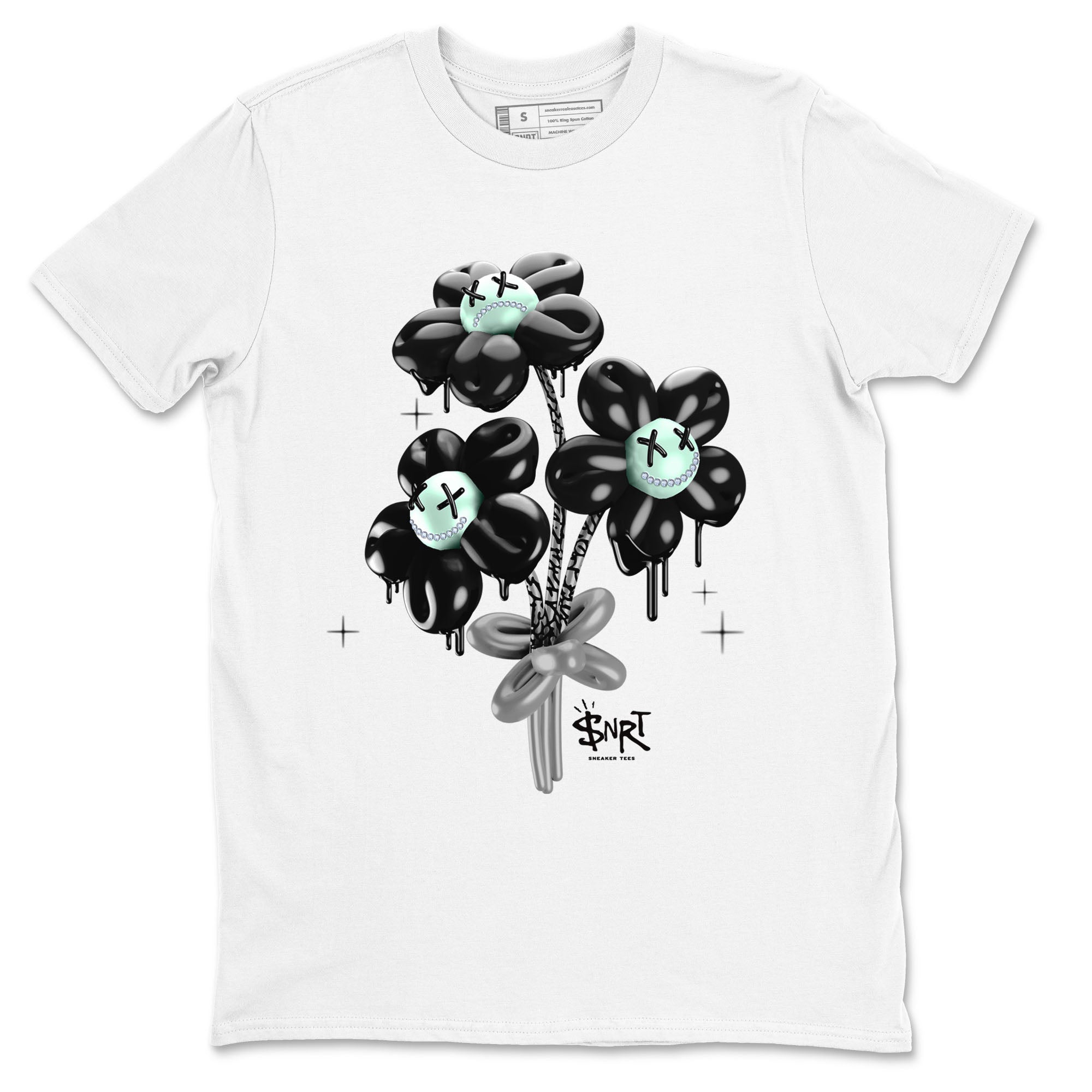 3s Green Glow shirt to match jordans Balloon Bouquet sneaker tees Air Jordan 3 Green Glow Drip Gear Zone unisex cotton White 2 crew neck shirt