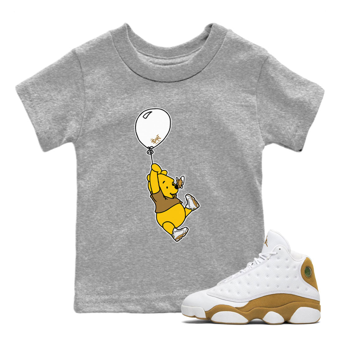 Air Jordan 13 Wheat shirt to match jordans Balloon Ride Streetwear Sneaker Shirt 13s Wheat Drip Gear Zone Sneaker Matching Clothing Baby Toddler Heather Grey 1 T-Shirt