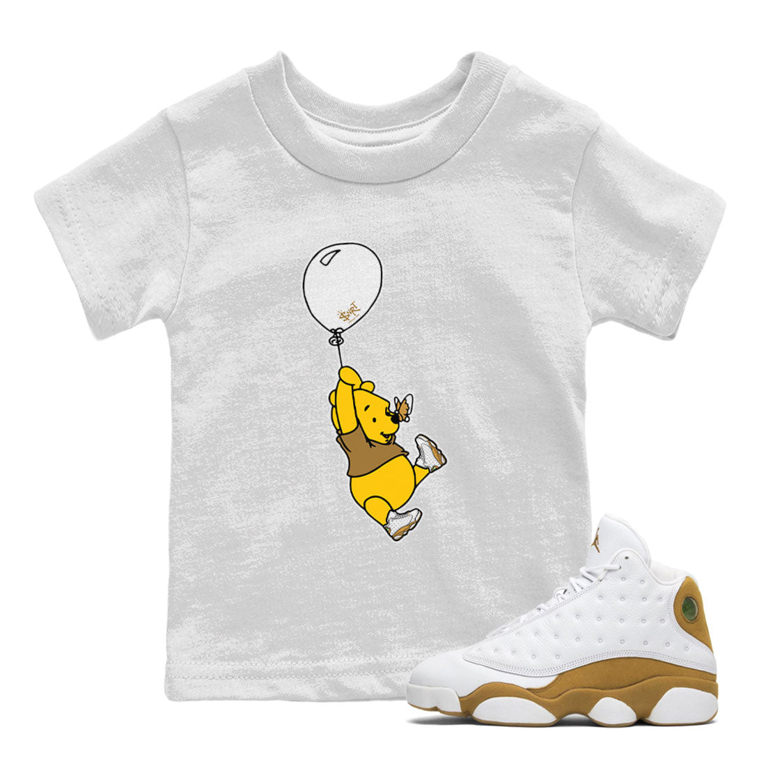 Air Jordan 13 Wheat shirt to match jordans Balloon Ride Streetwear Sneaker Shirt 13s Wheat Drip Gear Zone Sneaker Matching Clothing Baby Toddler White 1 T-Shirt