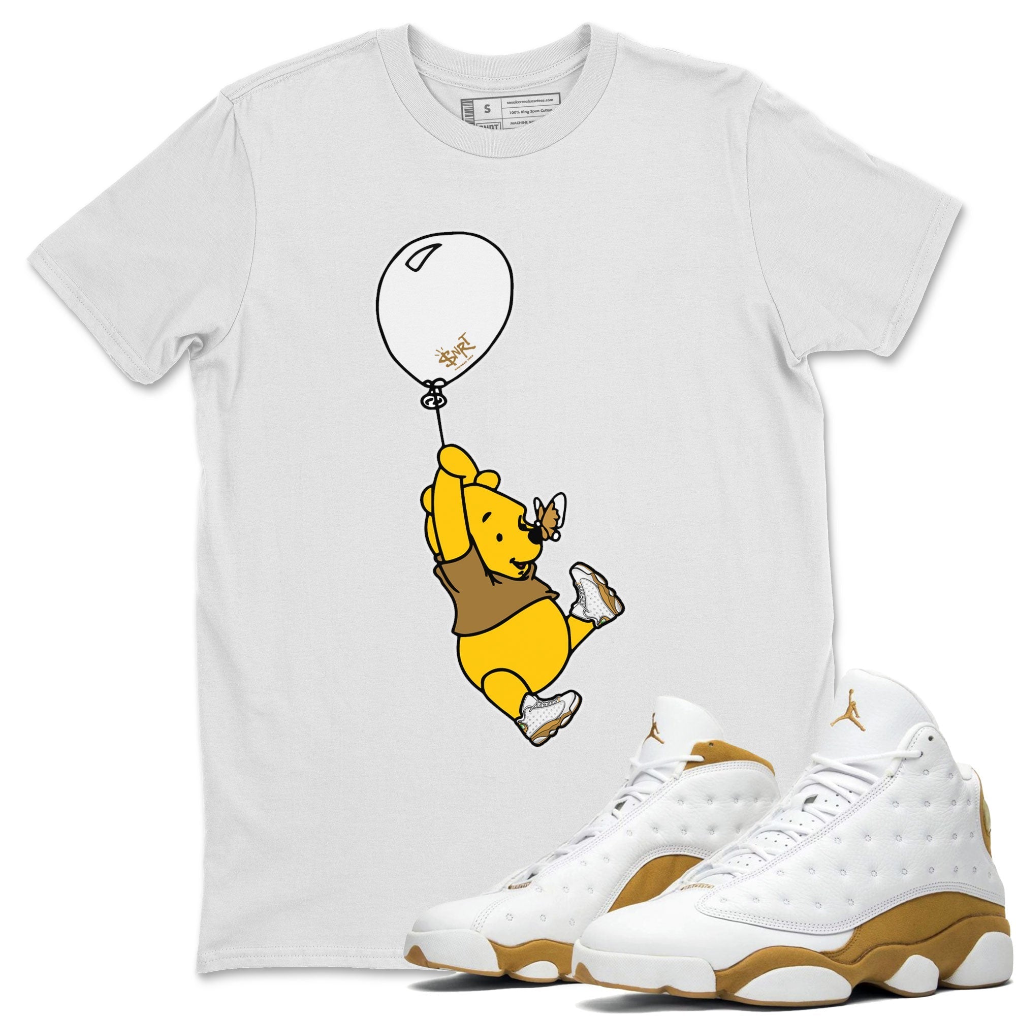 Air Jordan 13 Wheat shirt to match jordans Balloon Ride Streetwear Sneaker Shirt 13s Wheat Drip Gear Zone Sneaker Matching Clothing Unisex White 1 T-Shirt