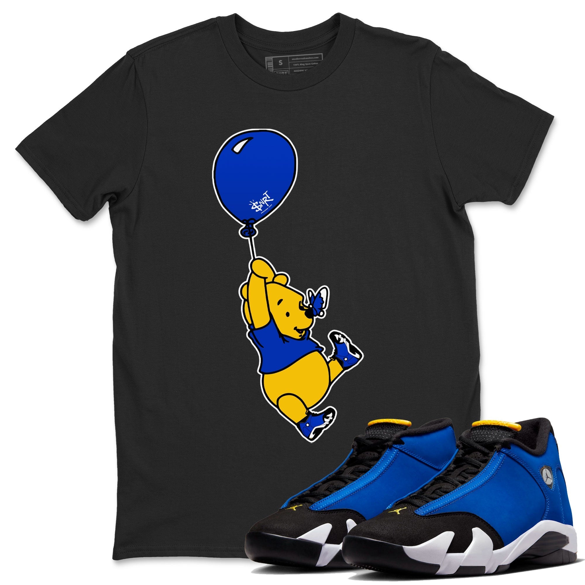 AJ14 Laney shirt to match jordans Balloon Ride Streetwear Sneaker Shirt Air Jordan 14 Laney Drip Gear Zone Sneaker Matching Clothing Unisex Black 1 T-Shirt