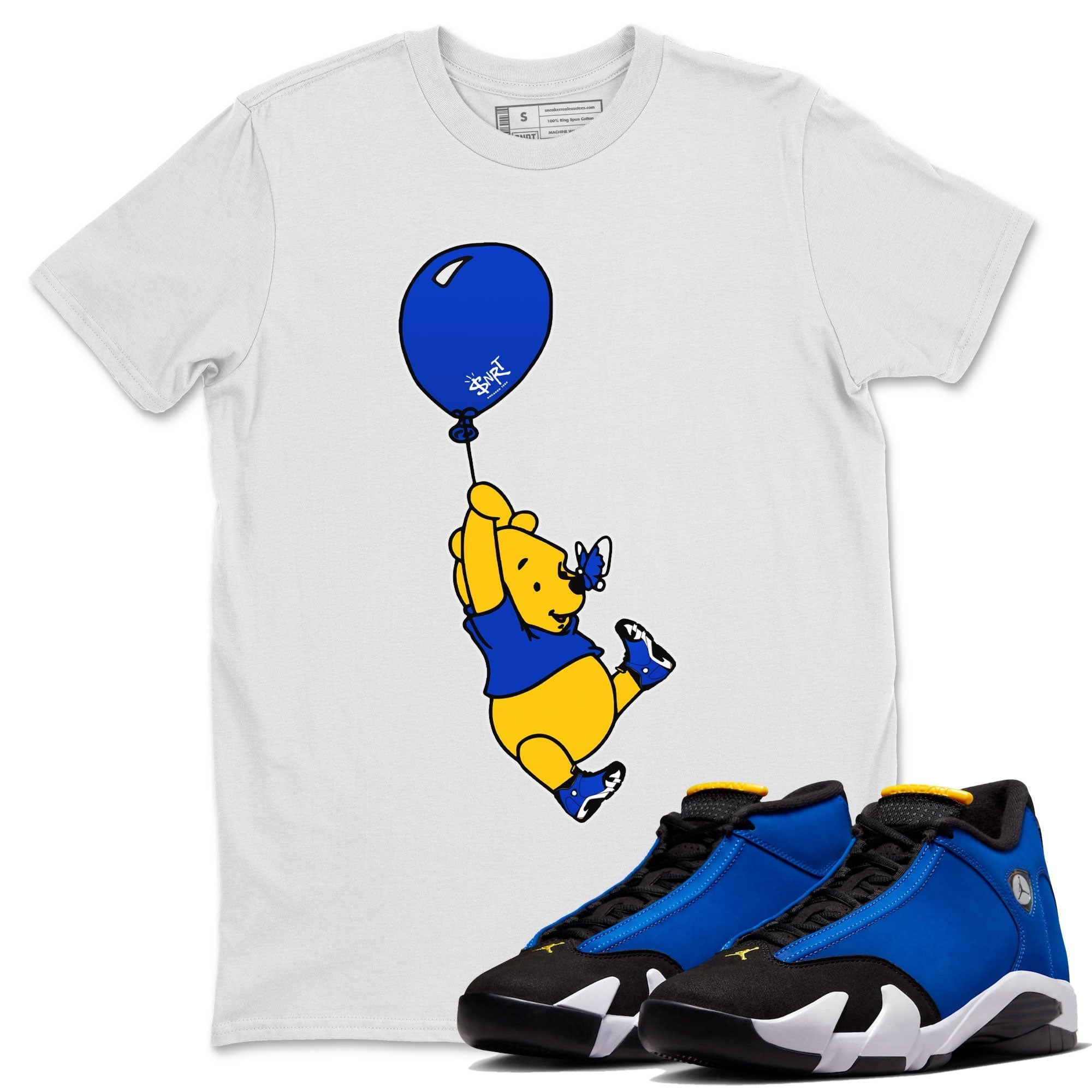 AJ14 Laney shirt to match jordans Balloon Ride Streetwear Sneaker Shirt Air Jordan 14 Laney Drip Gear Zone Sneaker Matching Clothing Unisex White 1 T-Shirt