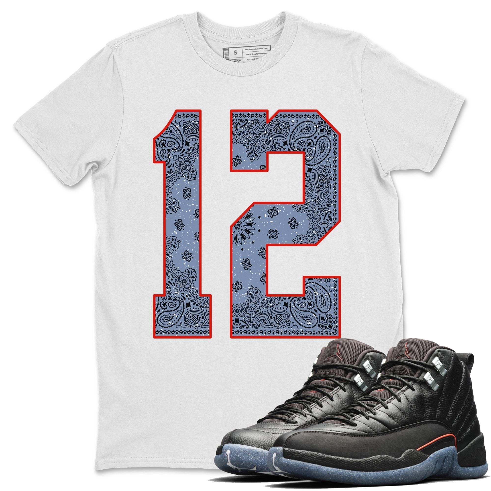 Jordan 12 Grind Shirt To Match Jordans Bandana 12 Sneaker Tees Jordan 12 Grind Drip Gear Zone Sneaker Matching Clothing Unisex Shirts