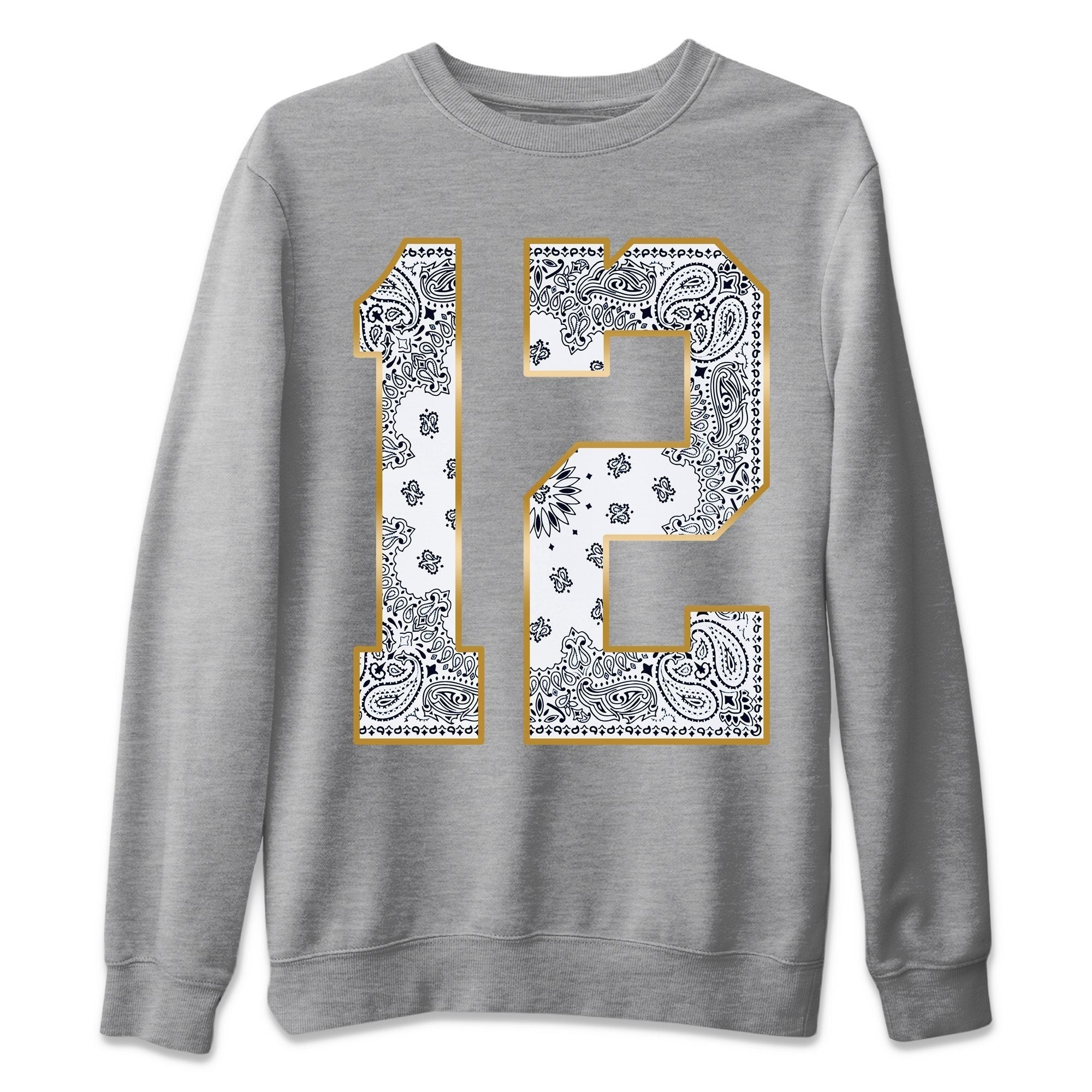 Jordan 12 Royalty Shirt To Match Jordans Bandana 12 Sneaker Tees Jordan 12 Royalty Drip Gear Zone Sneaker Matching Clothing Unisex Shirts