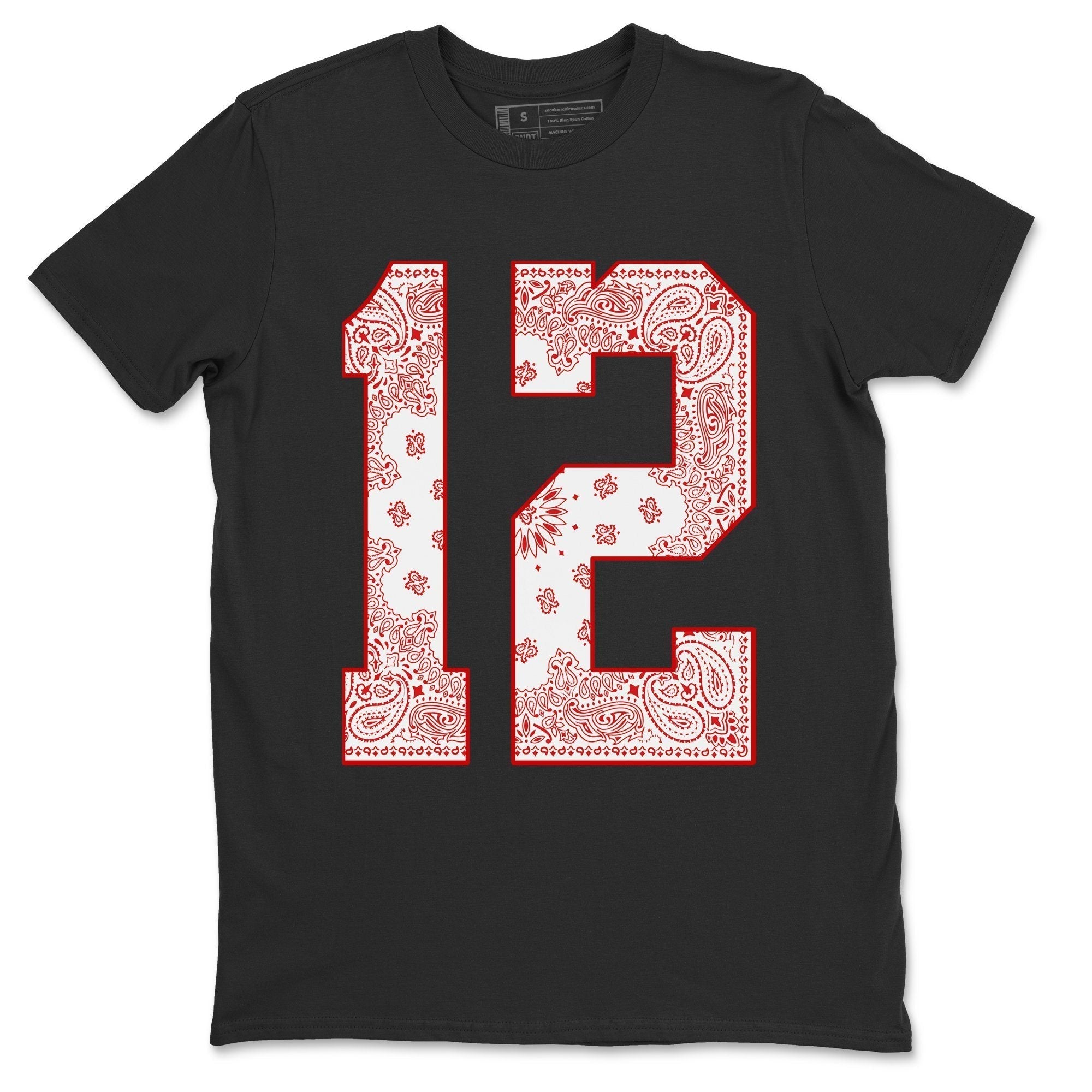 Jordan 12 Twist Shirt To Match Jordans Bandana 12 Sneaker Tees Jordan 12 Twist Drip Gear Zone Sneaker Matching Clothing Unisex Shirts