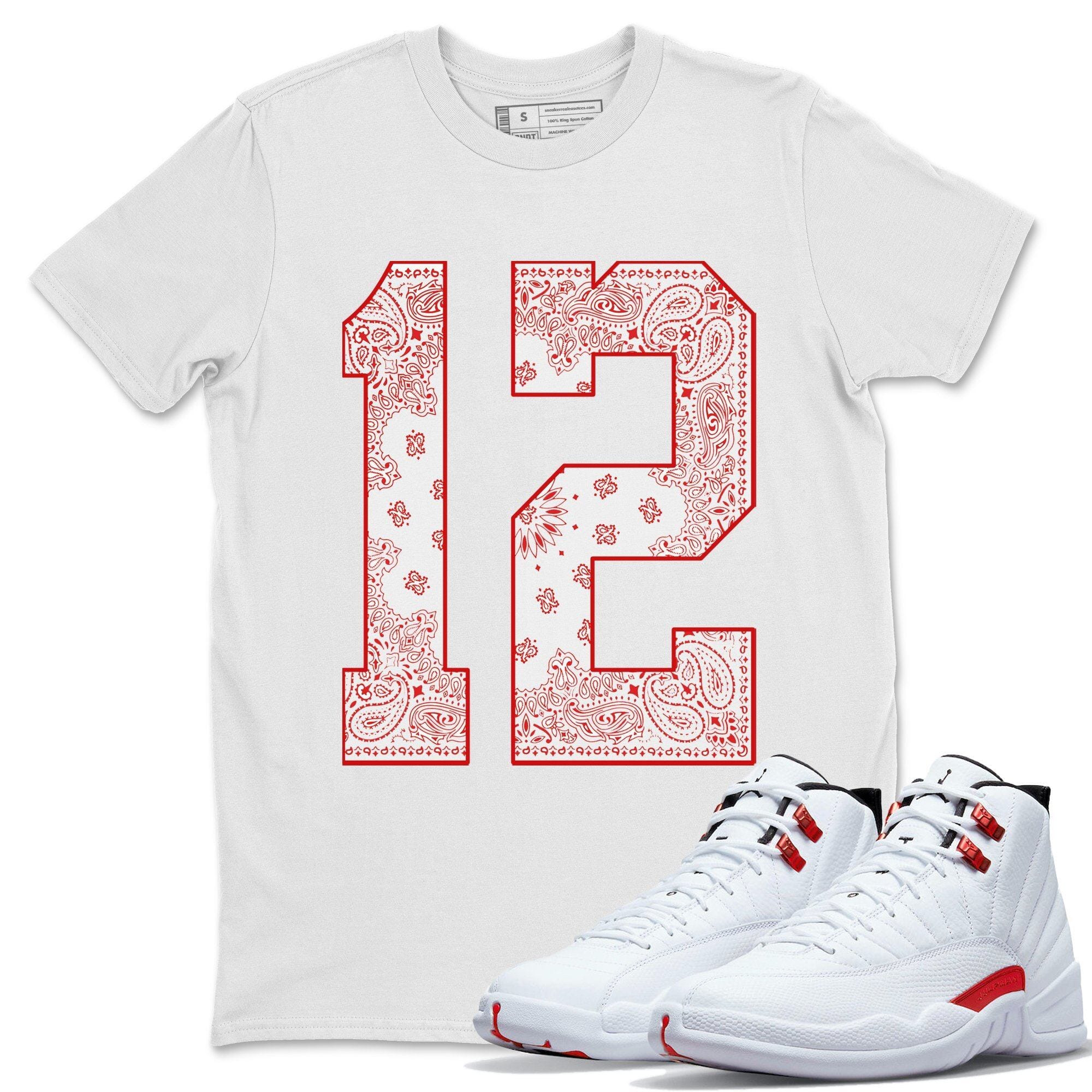 Jordan 12 Twist Shirt To Match Jordans Bandana 12 Sneaker Tees Jordan 12 Twist Drip Gear Zone Sneaker Matching Clothing Unisex Shirts