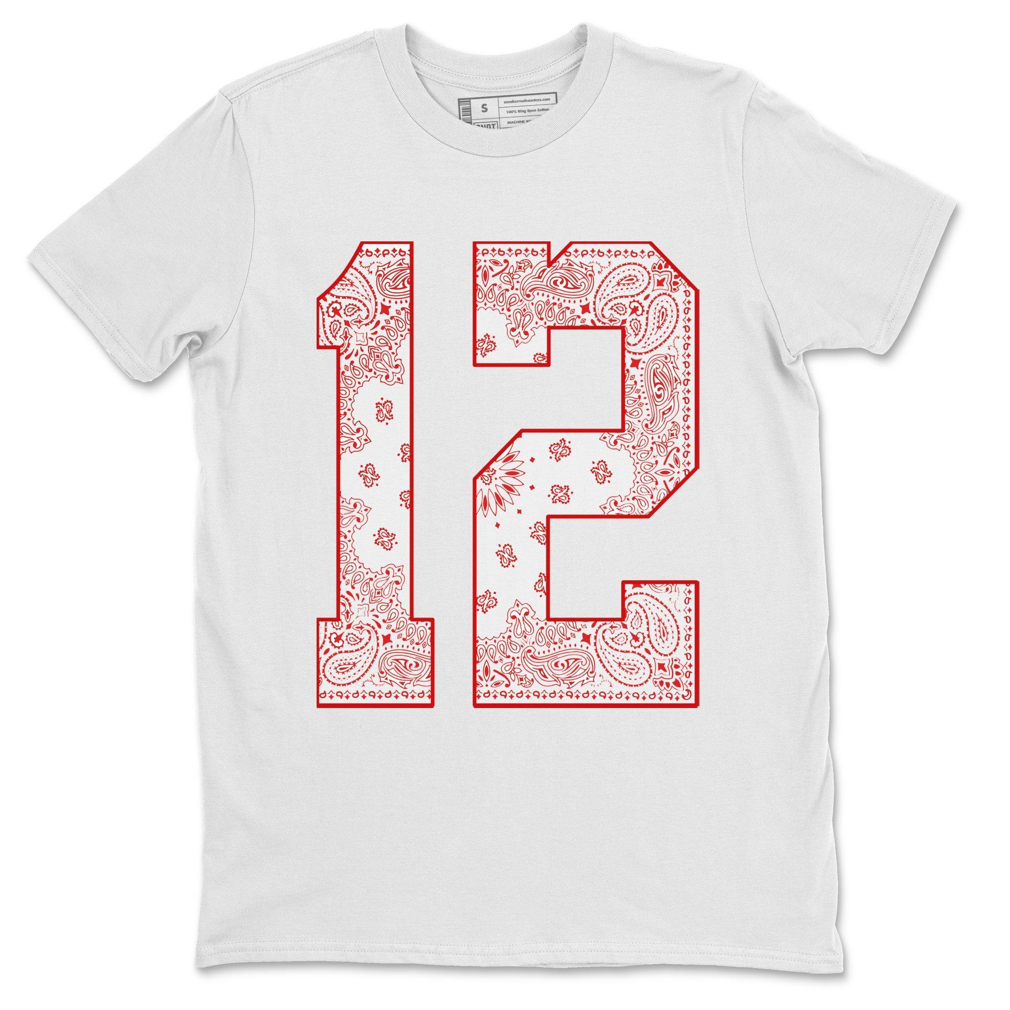 Jordan 12 Twist Shirt To Match Jordans Bandana 12 Sneaker Tees Jordan 12 Twist Drip Gear Zone Sneaker Matching Clothing Unisex Shirts