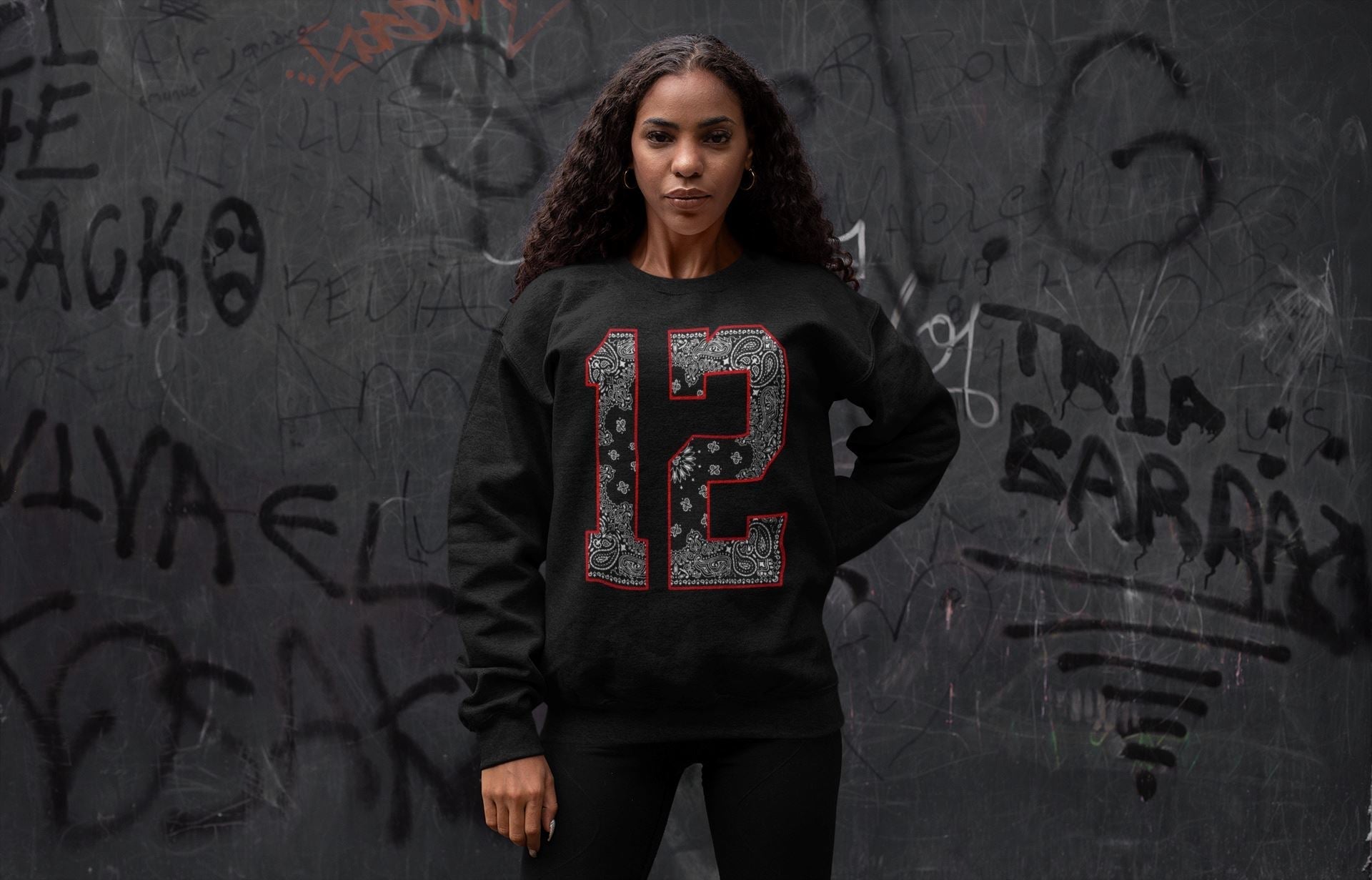 Jordan 12 Playoffs Sneaker Matching T-Shirt Bandana 12 Sneaker Tees Jordan 12 Playoffs Sneaker Release Tees Crew Neck Tees