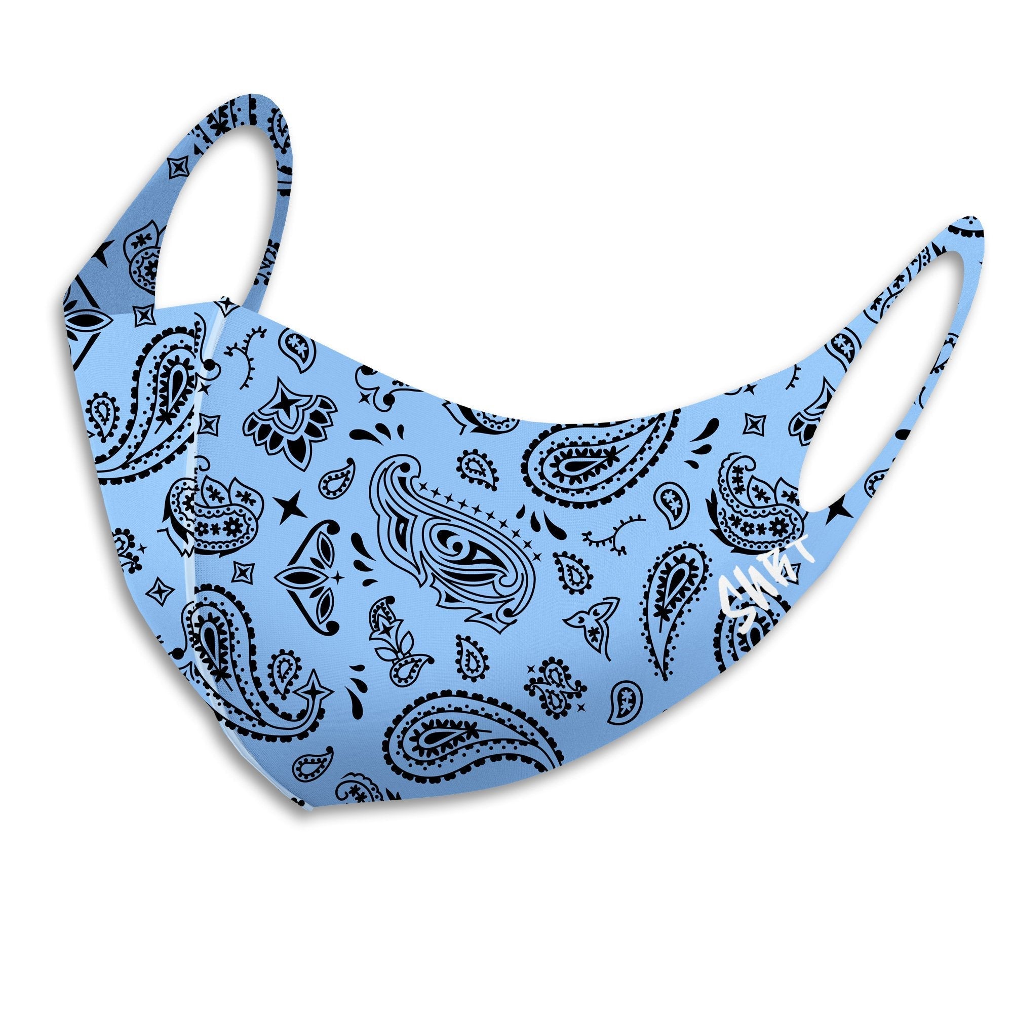 Air Jordan 1 University Blue Sneaker Matching Unisex Face Mask Bandana design Mask 2