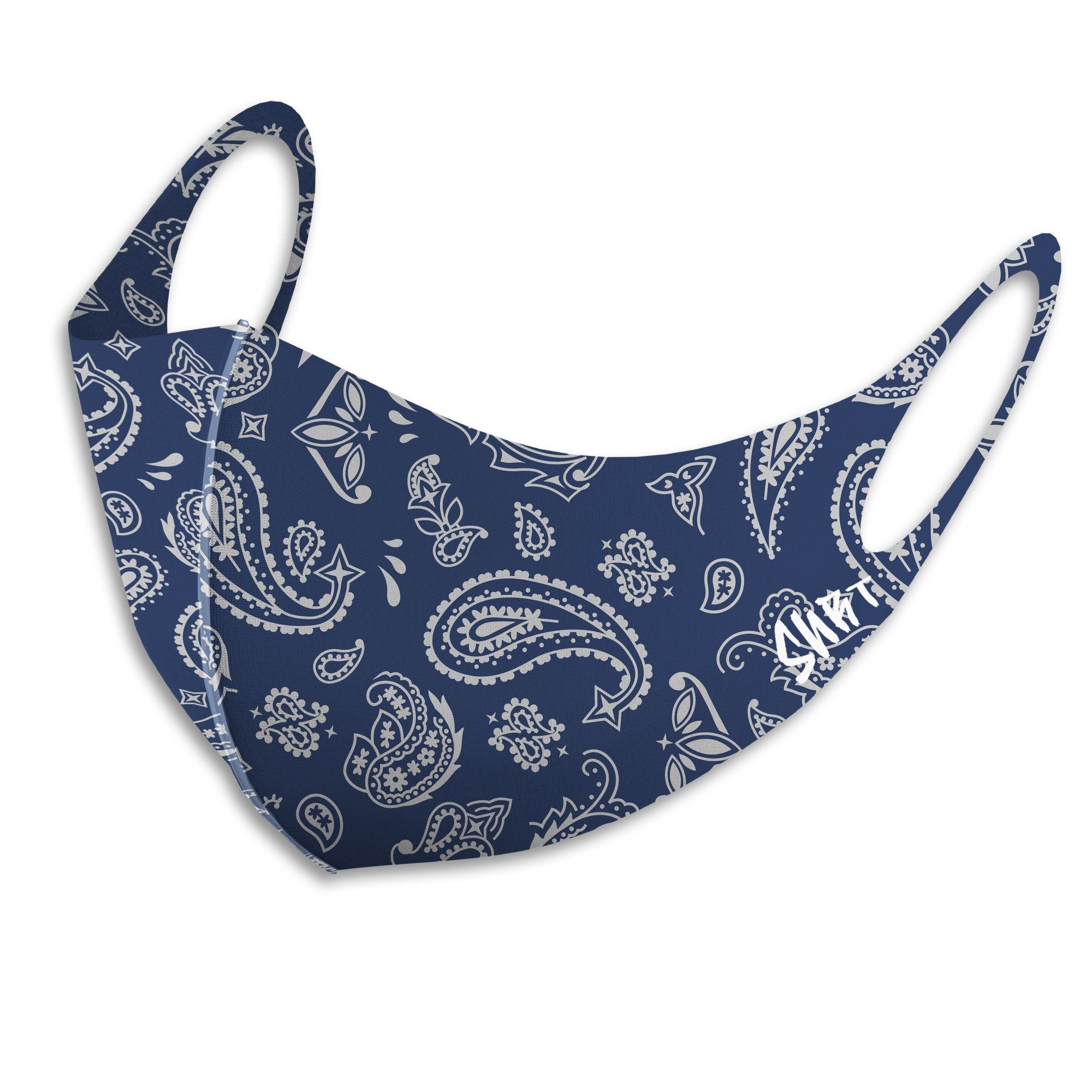 Air Jordan 3 Retro Midnight Navy Sneaker Matching Unisex Adult Premium Face Mask Bandana Print design Mask 2