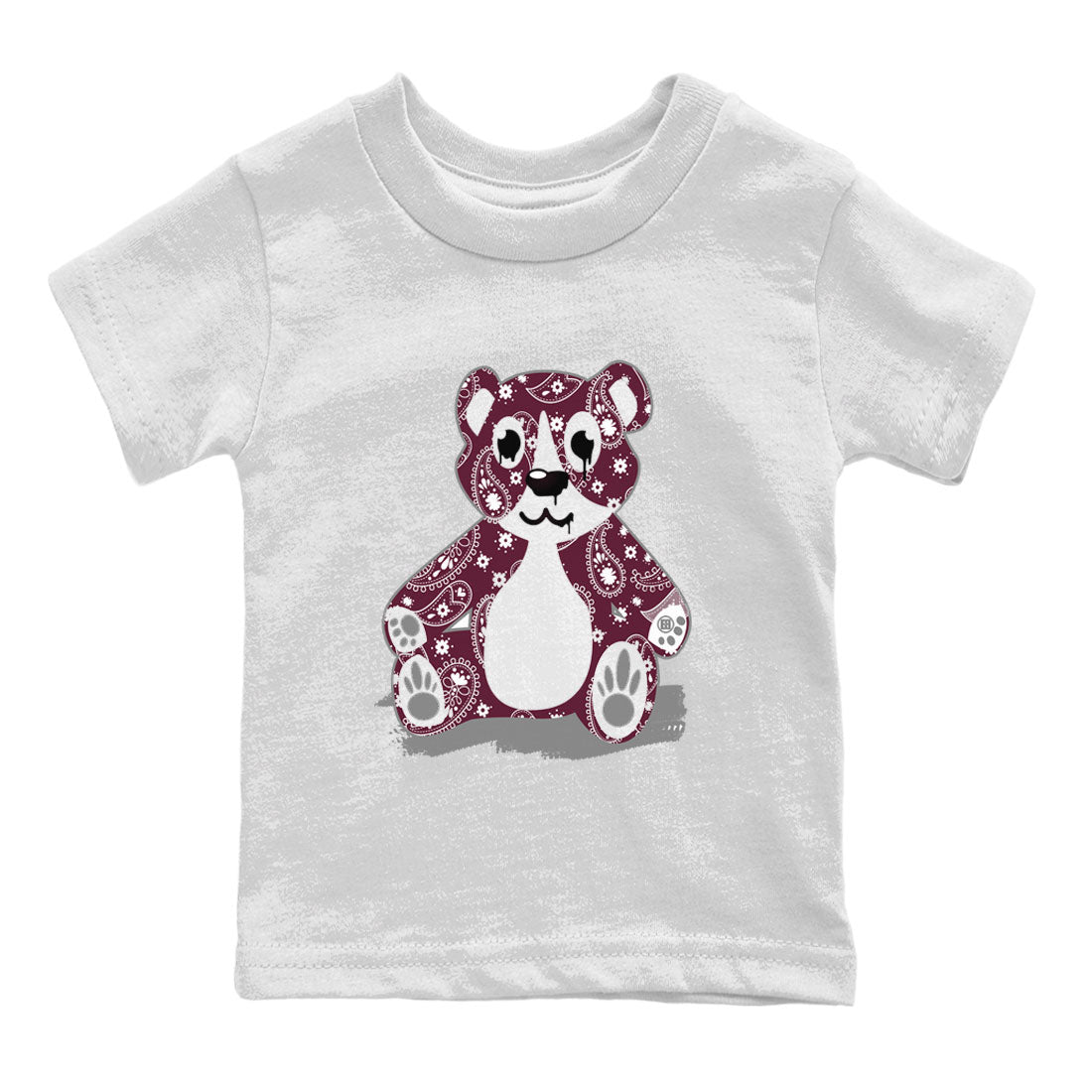 Jordan 4 Retro Burgundy Sneaker Match Tees Bandana Bear Streetwear Sneaker Shirt Air Jordan 5 Burgundy Drip Gear Zone Sneaker Matching Clothing Kids, Youth, Baby Clothing White 2