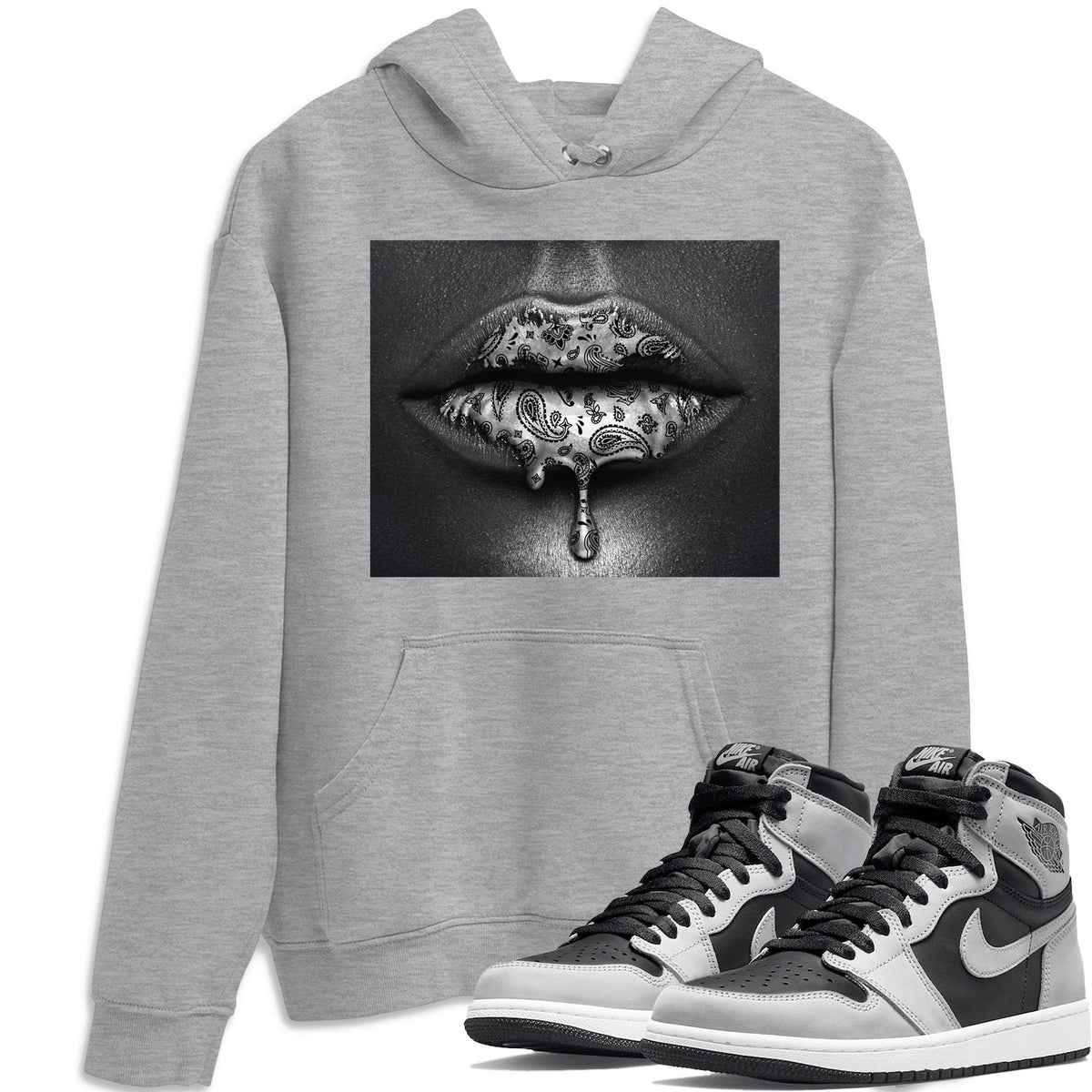Jordan 1 Shadow 2.0 Shirt To Match Jordans Bandana Lips Sneaker Tees Jordan 1 Shadow 2.0 Drip Gear Zone Sneaker Matching Clothing Unisex Shirts