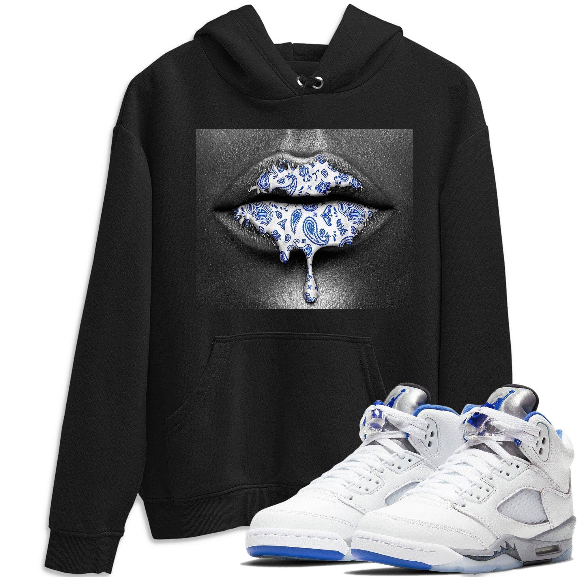 Jordan 5 Stealth Shirt To Match Jordans Bandana Lips Sneaker Tees Jordan 5 Stealth Drip Gear Zone Sneaker Matching Clothing Unisex Shirts