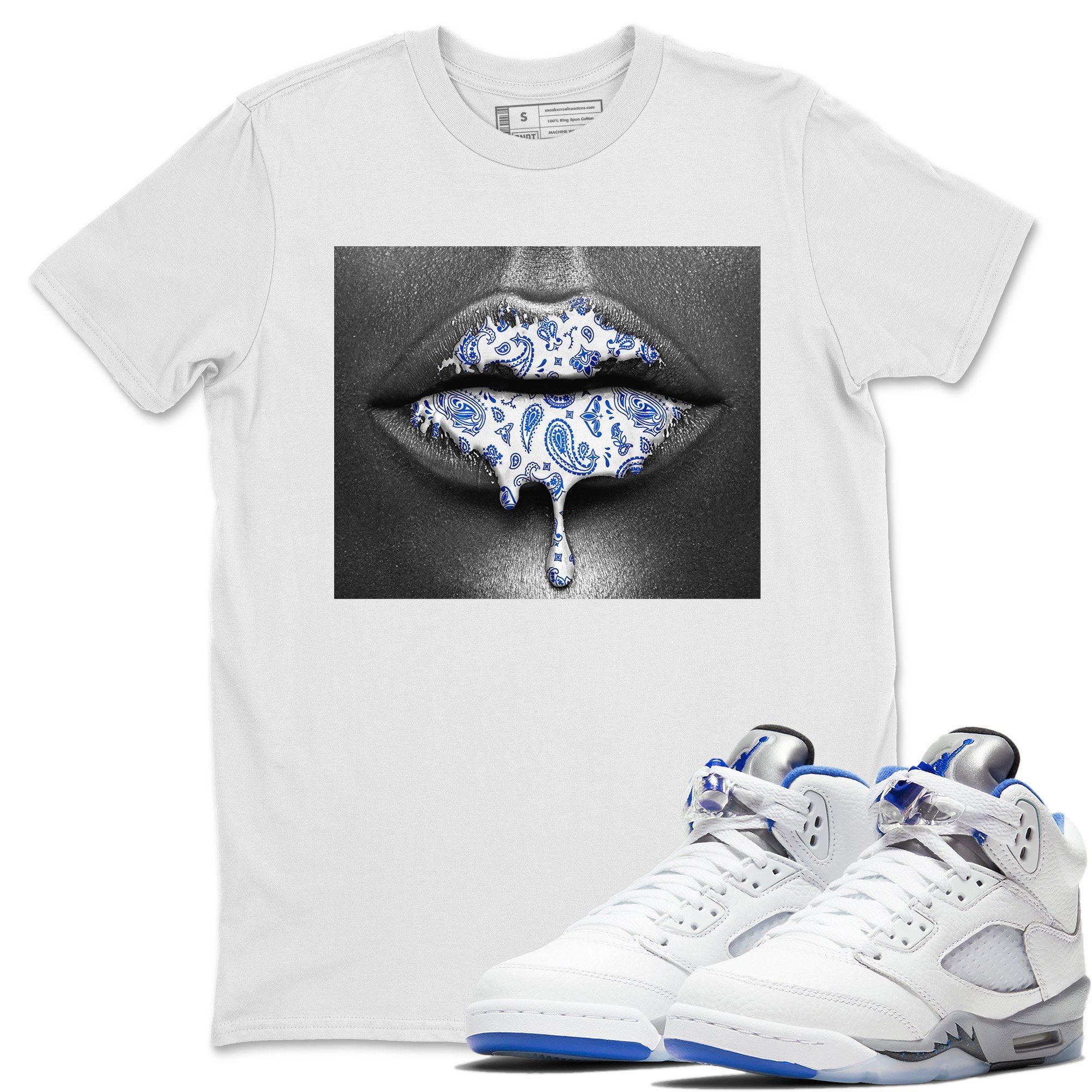 Jordan 5 Stealth Shirt To Match Jordans Bandana Lips Sneaker Tees Jordan 5 Stealth Drip Gear Zone Sneaker Matching Clothing Unisex Shirts