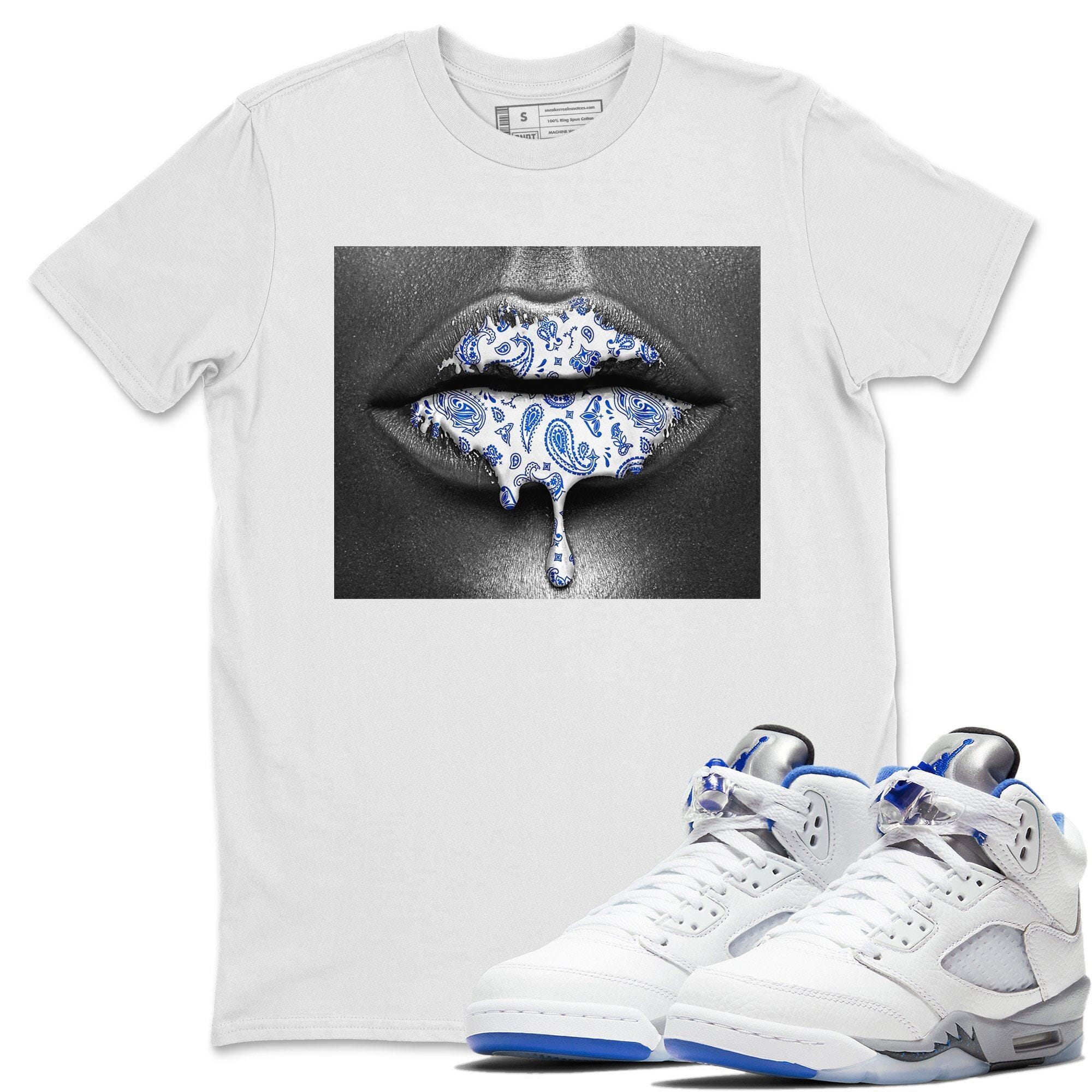 Jordan 5 Stealth Shirt To Match Jordans Bandana Lips Sneaker Tees Jordan 5 Stealth Drip Gear Zone Sneaker Matching Clothing Unisex Shirts