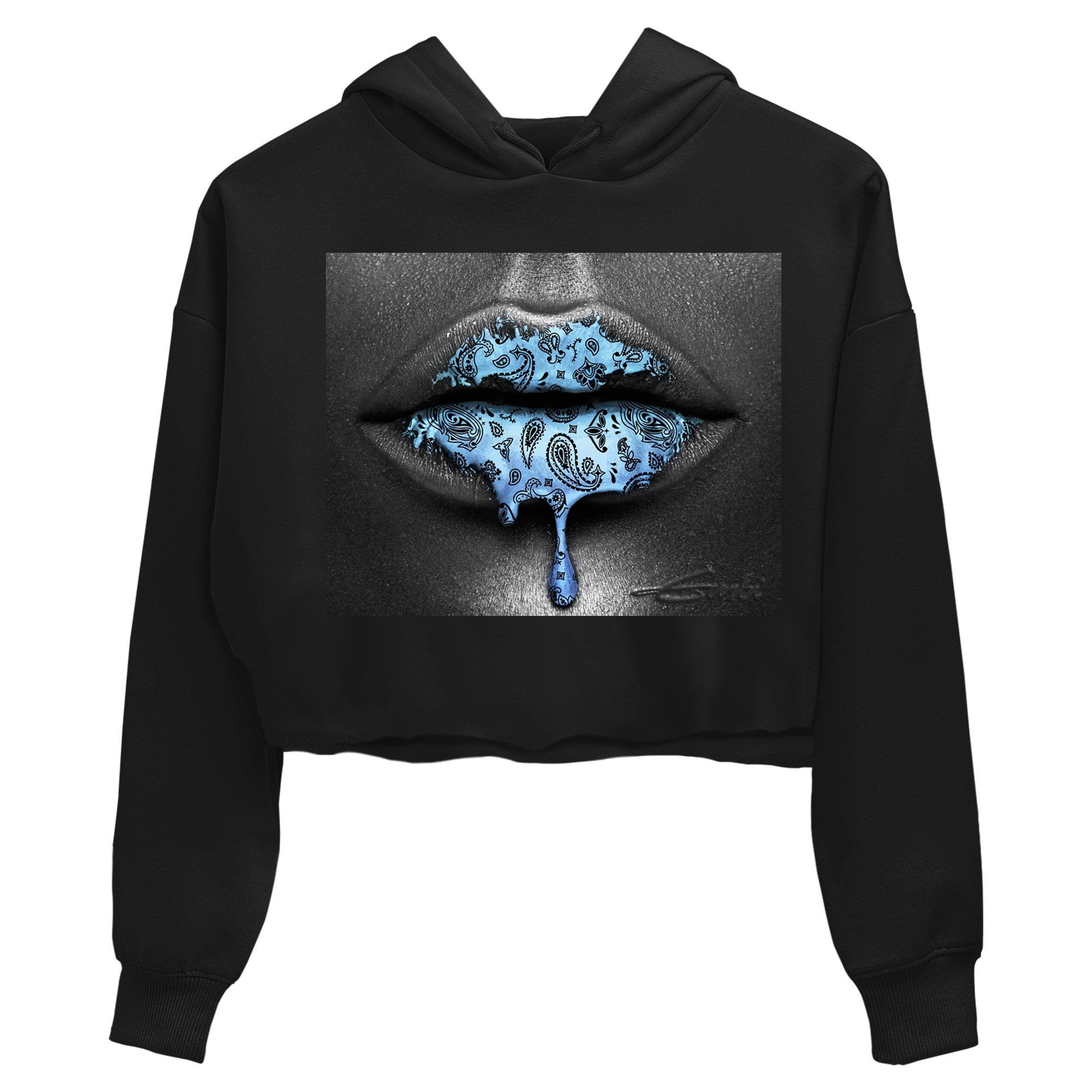 Jordan 1 University Blue Sneaker Matching T-Shirt Bandana Lips Sneaker Tees Jordan 1 University Blue Sneaker Release Tees Women's Shirts