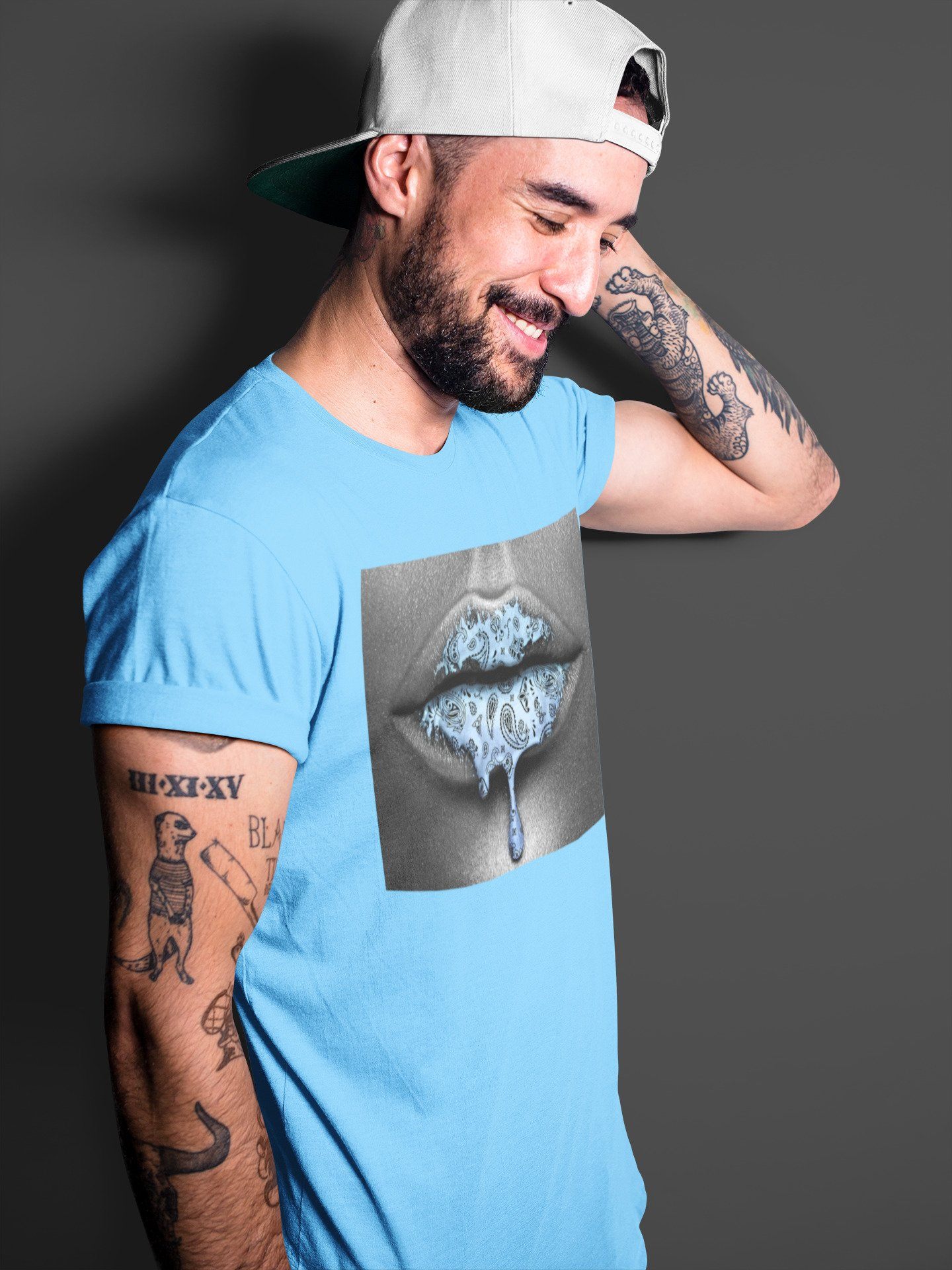 Jordan 1 University Blue Shirt To Match Jordans Bandana Lips Sneaker Tees Jordan 1 University Blue Drip Gear Zone Sneaker Matching Clothing Unisex Shirts