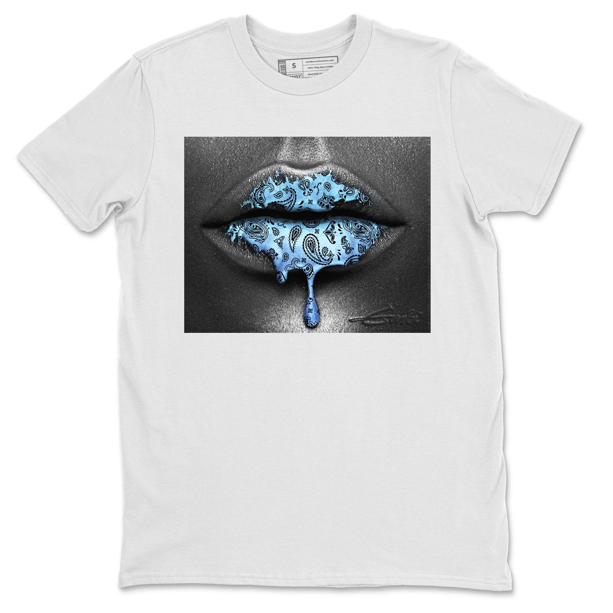 Jordan 1 University Blue Shirt To Match Jordans Bandana Lips Sneaker Tees Jordan 1 University Blue Drip Gear Zone Sneaker Matching Clothing Unisex Shirts