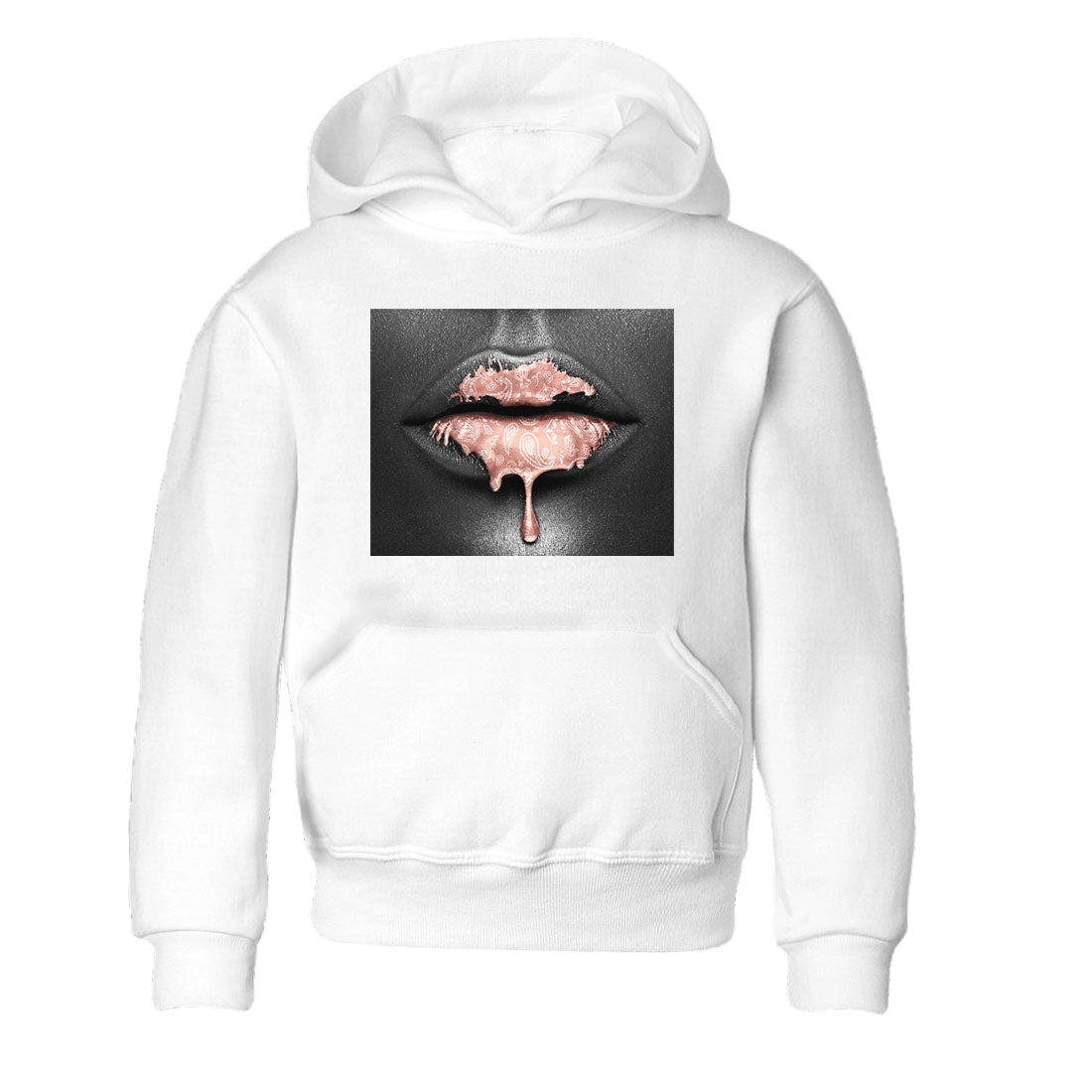 Dunk Low WMNS Rose Whisper shirt to match jordans Bandana Lips Streetwear Sneaker Shirt Dunk Rose Whisper Drip Gear Zone Sneaker Matching Clothing Baby Toddler Kids White 2 T-Shirt