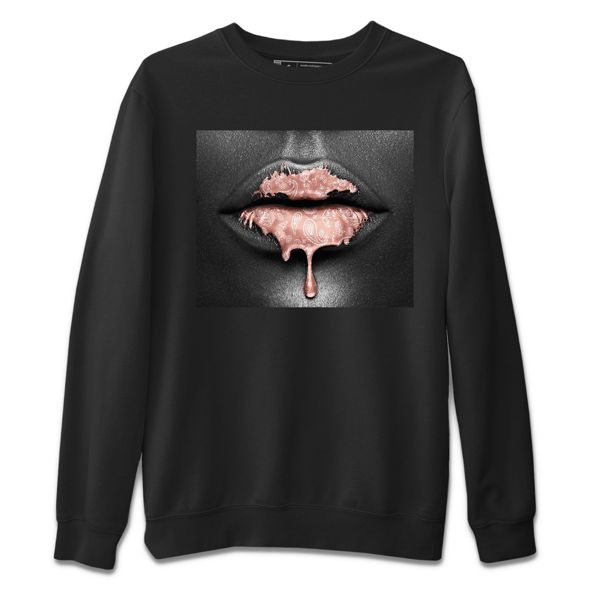 Dunk Low WMNS Rose Whisper shirt to match jordans Bandana Lips Streetwear Sneaker Shirt Dunk Rose Whisper Drip Gear Zone Sneaker Matching Clothing Casual Unisex shirts Black 2 T-Shirt