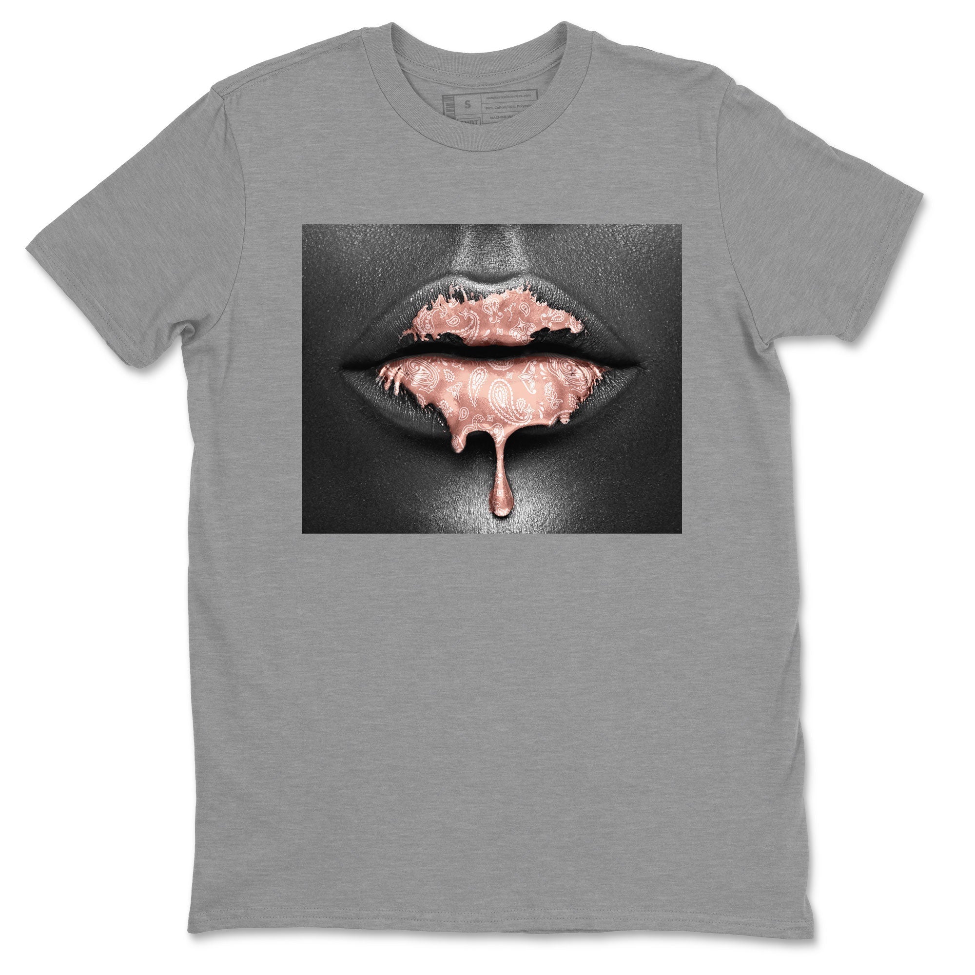 Dunk Low WMNS Rose Whisper shirt to match jordans Bandana Lips Streetwear Sneaker Shirt Dunk Rose Whisper Drip Gear Zone Sneaker Matching Clothing Casual Unisex shirts Heather Grey 2 T-Shirt