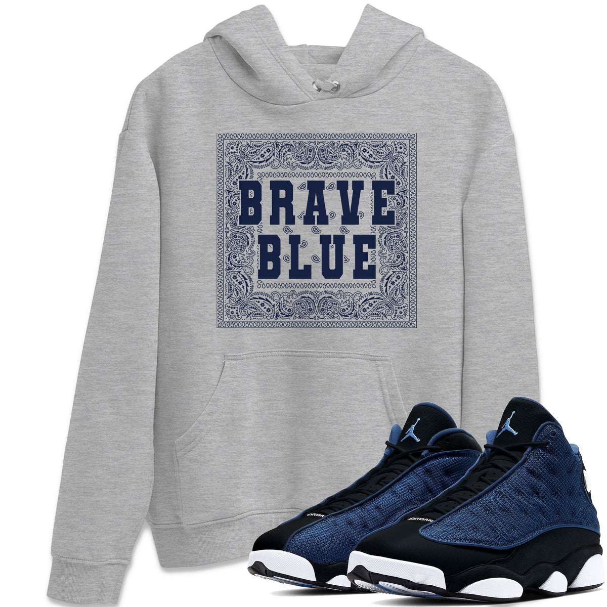 Jordan 13 Brave Blue Sneaker Matching T-Shirt Bandana Typo Sneaker Tees Jordan 13 Brave Blue Sneaker Release Tees Crew Neck Tees