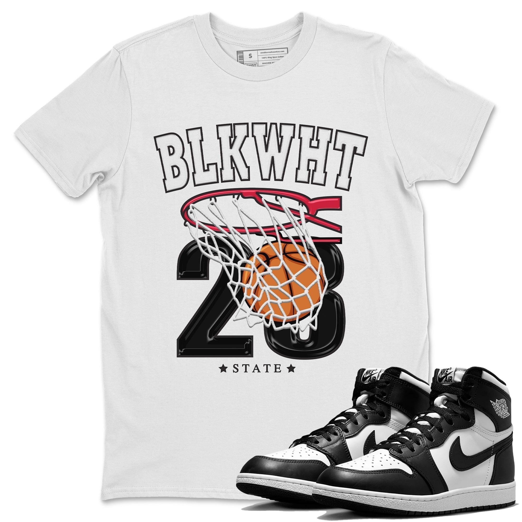 Air Jordan 1 Black White Shirt To Match Jordans Basketball Sneaker Tees Air Jordan 1 Black White Drip Gear Zone Sneaker Matching Clothing Unisex Shirts