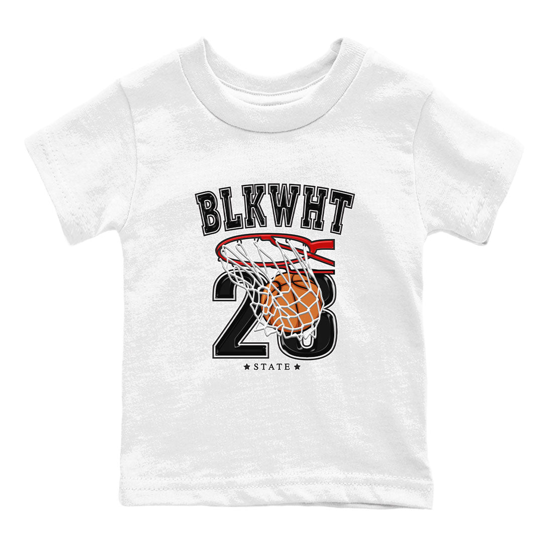 1s Black White shirt to match jordans Basketball sneaker tees Air Jordan 1 Black White Drip Gear Zone baby toddler White 2 cotton Shirt