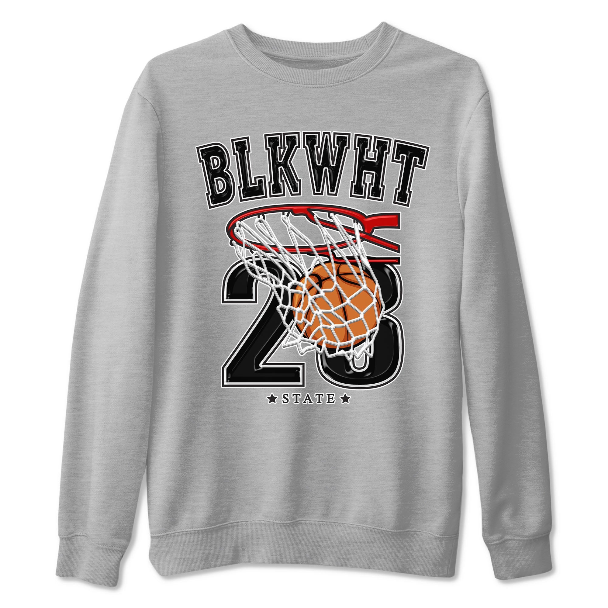 1s Black White shirt to match jordans Basketball sneaker tees Air Jordan 1 Black White Drip Gear Zone unisex cotton Heather Grey 2 crew neck shirt