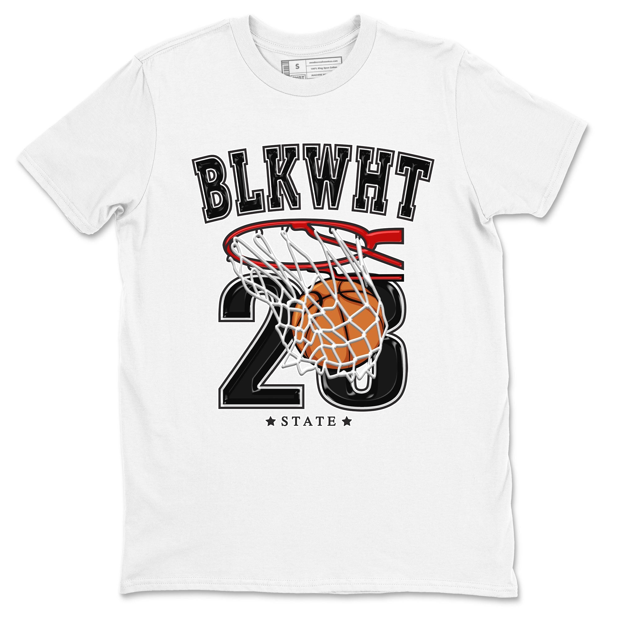 1s Black White shirt to match jordans Basketball sneaker tees Air Jordan 1 Black White Drip Gear Zone unisex cotton White 2 crew neck shirt