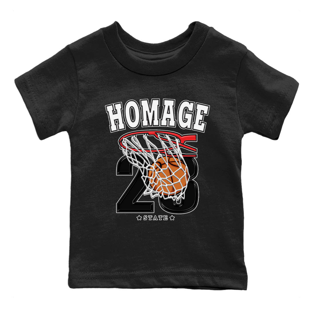 Jordan 1 Homage Sneaker Matching T-Shirt Basketball Sneaker Tees Jordan 1 Homage Sneaker Release Tees Kids Shirts