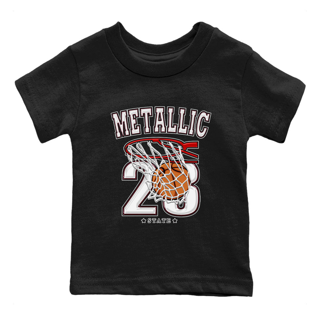 AJ1 Metalic Burgundy shirt to match jordans Basketball sneaker tees Air Jordan 1 Metalic Burgundy Drip Gear Zone baby toddler Black 2 cotton Shirt